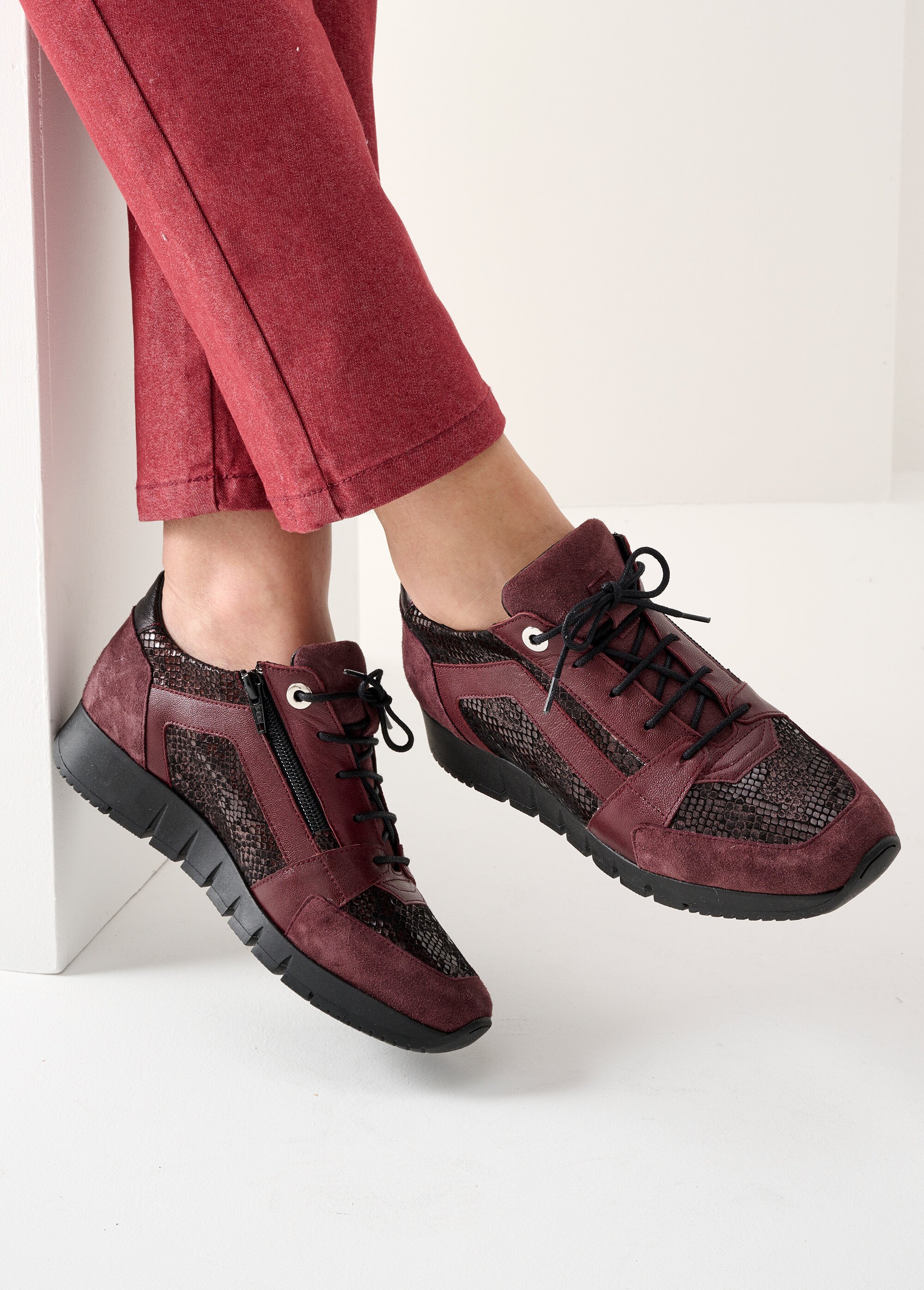 Style Décontracté Chic Derbies Afibel En Cuir Confort Largeur