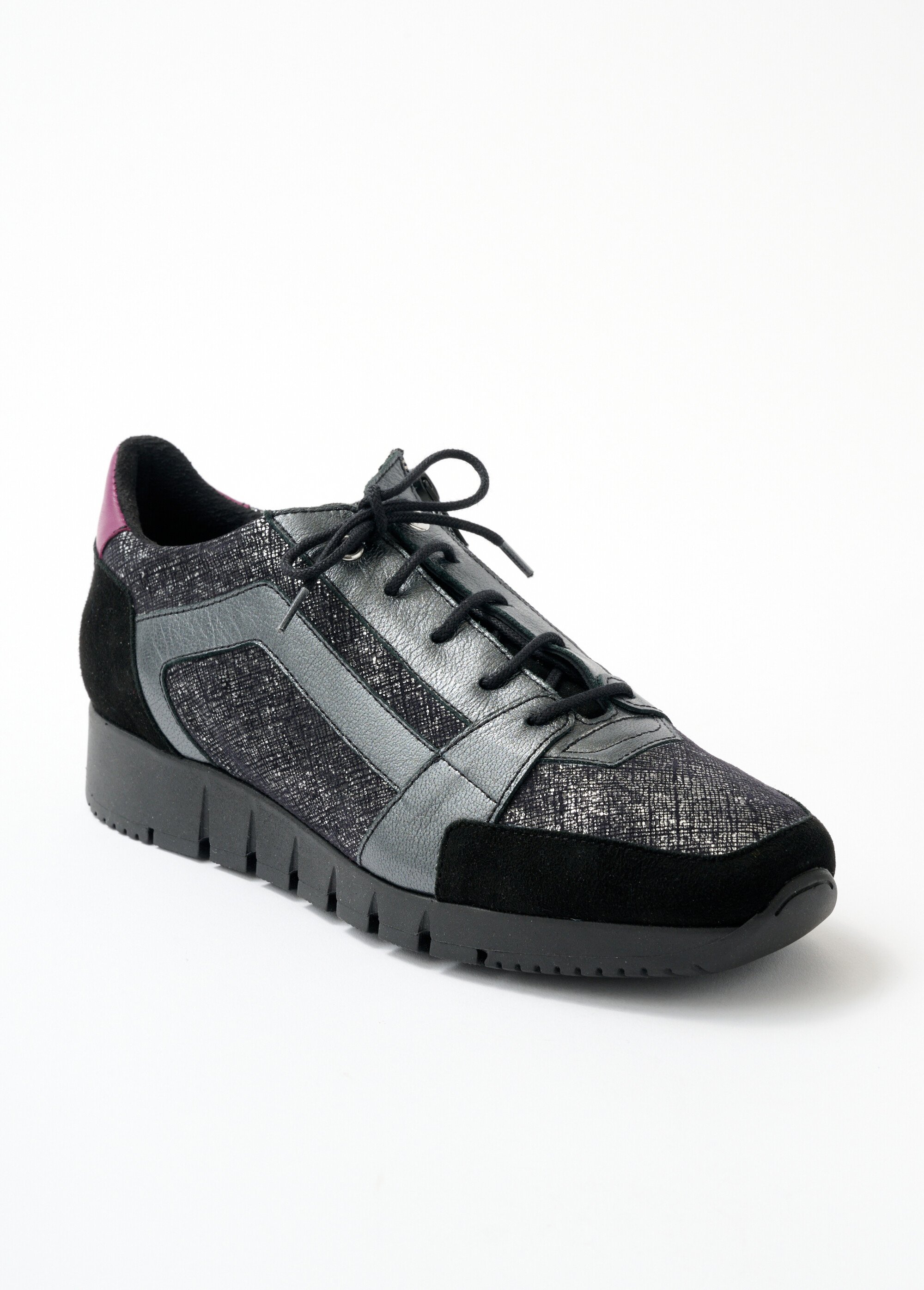 Derbies cuir largeur confort zip et lacets