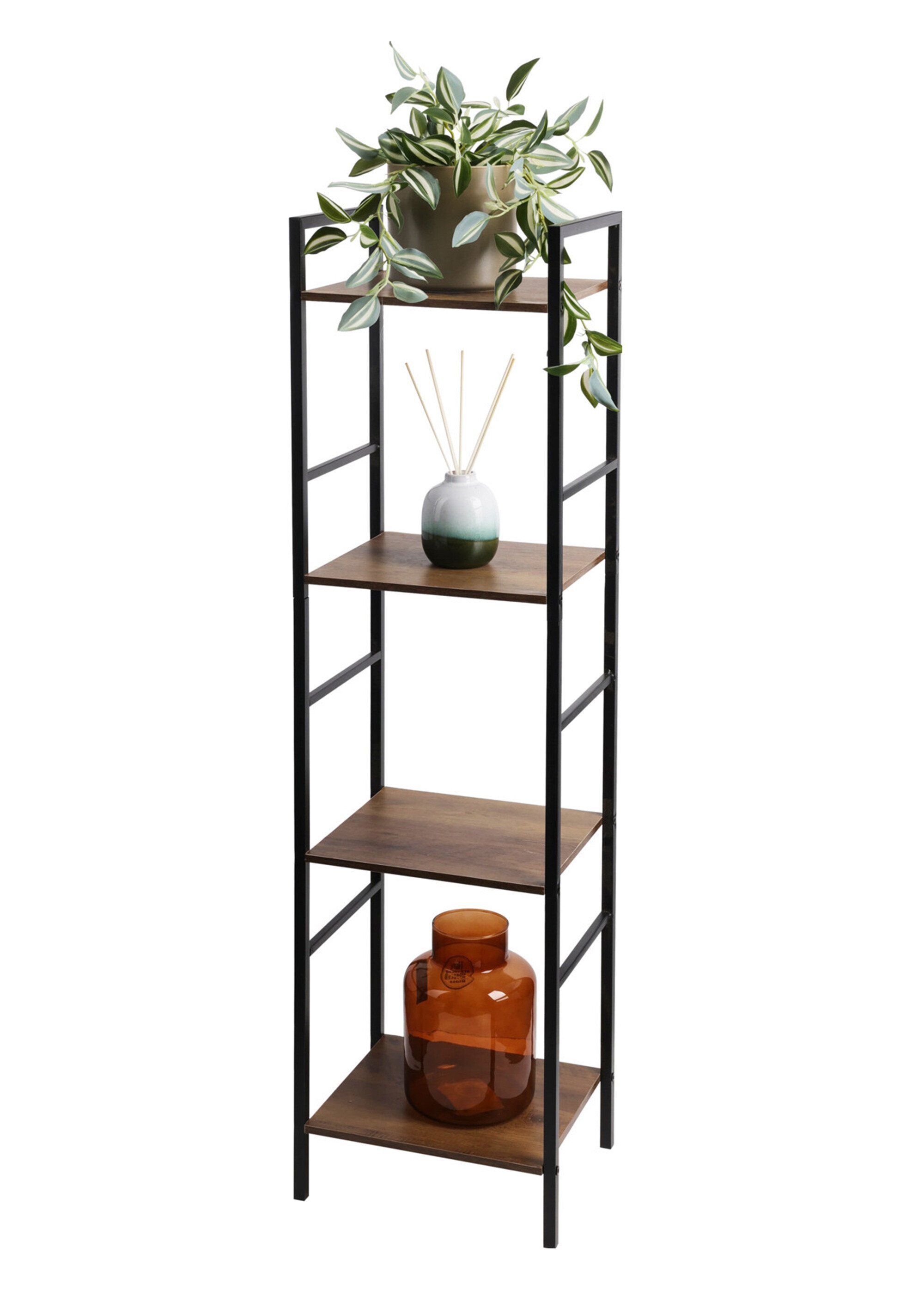 Etagère métal et bois, 4 niveaux BOIS KP-DD1000680 DE1