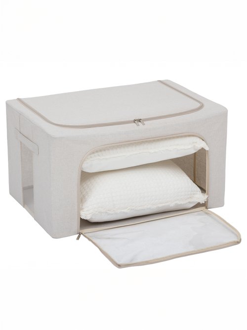 Housse rangement double ouverture, 60cm Beige JJA-203153 DE1