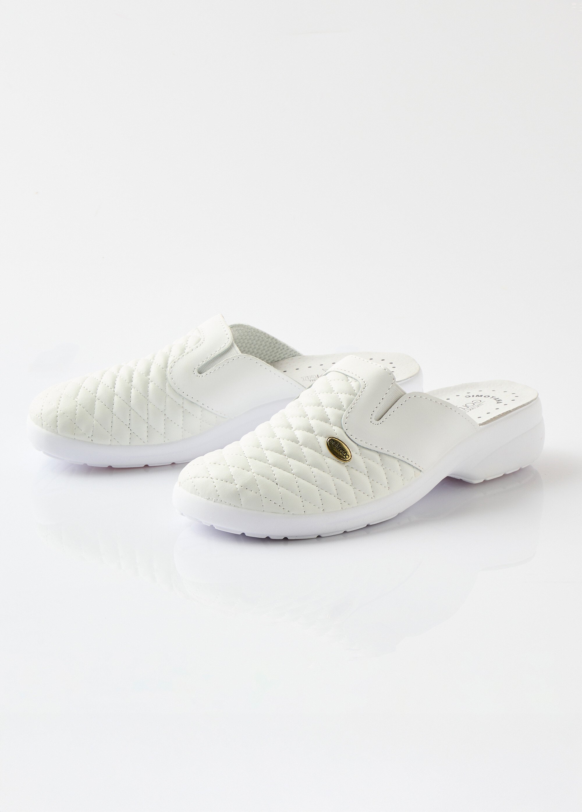 Sabots mixtes grande largeur Femme Blanc ORBI DE1