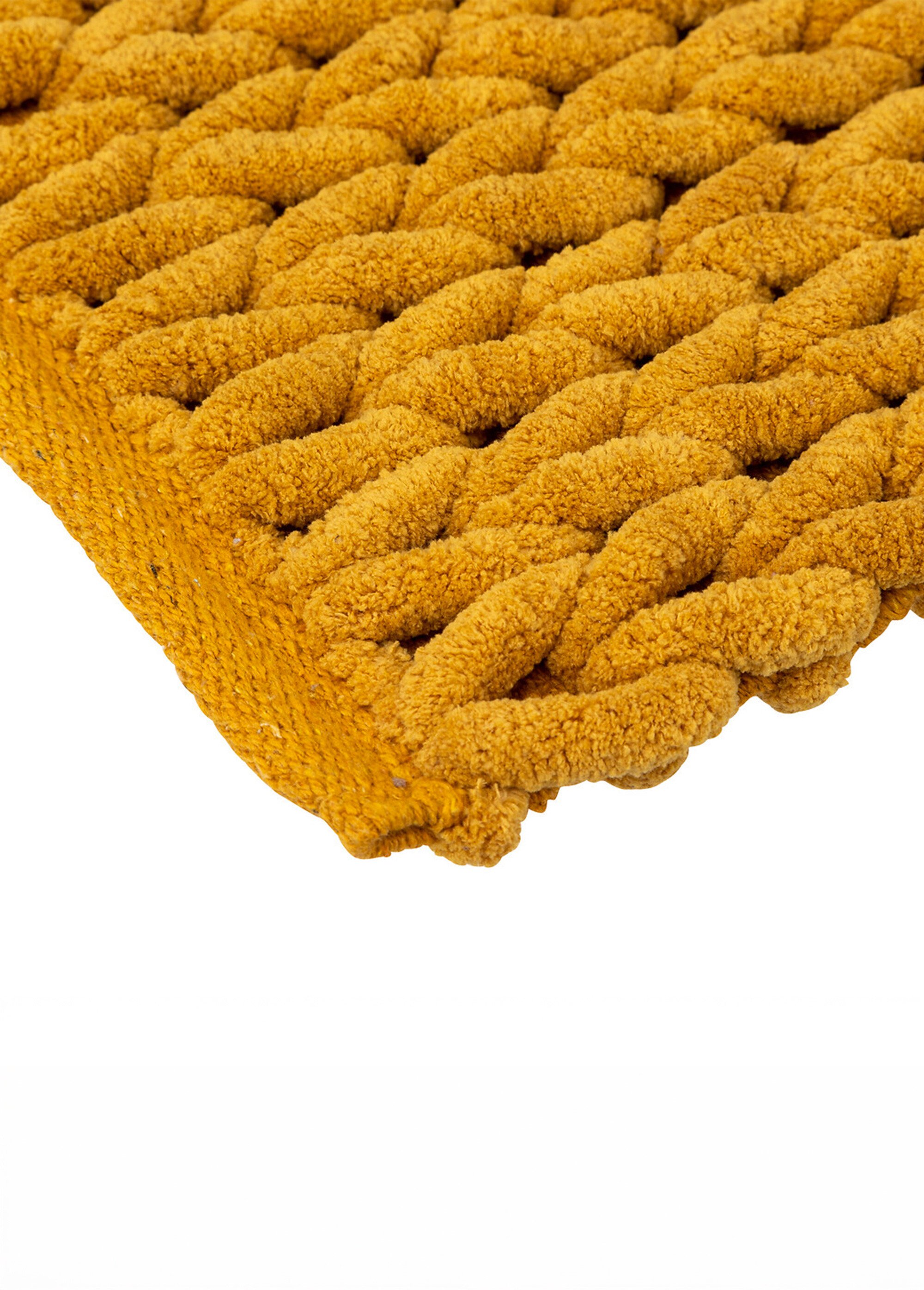 Tapis de salle de bain, maille épaisse Jaune JJA-174729K DE1