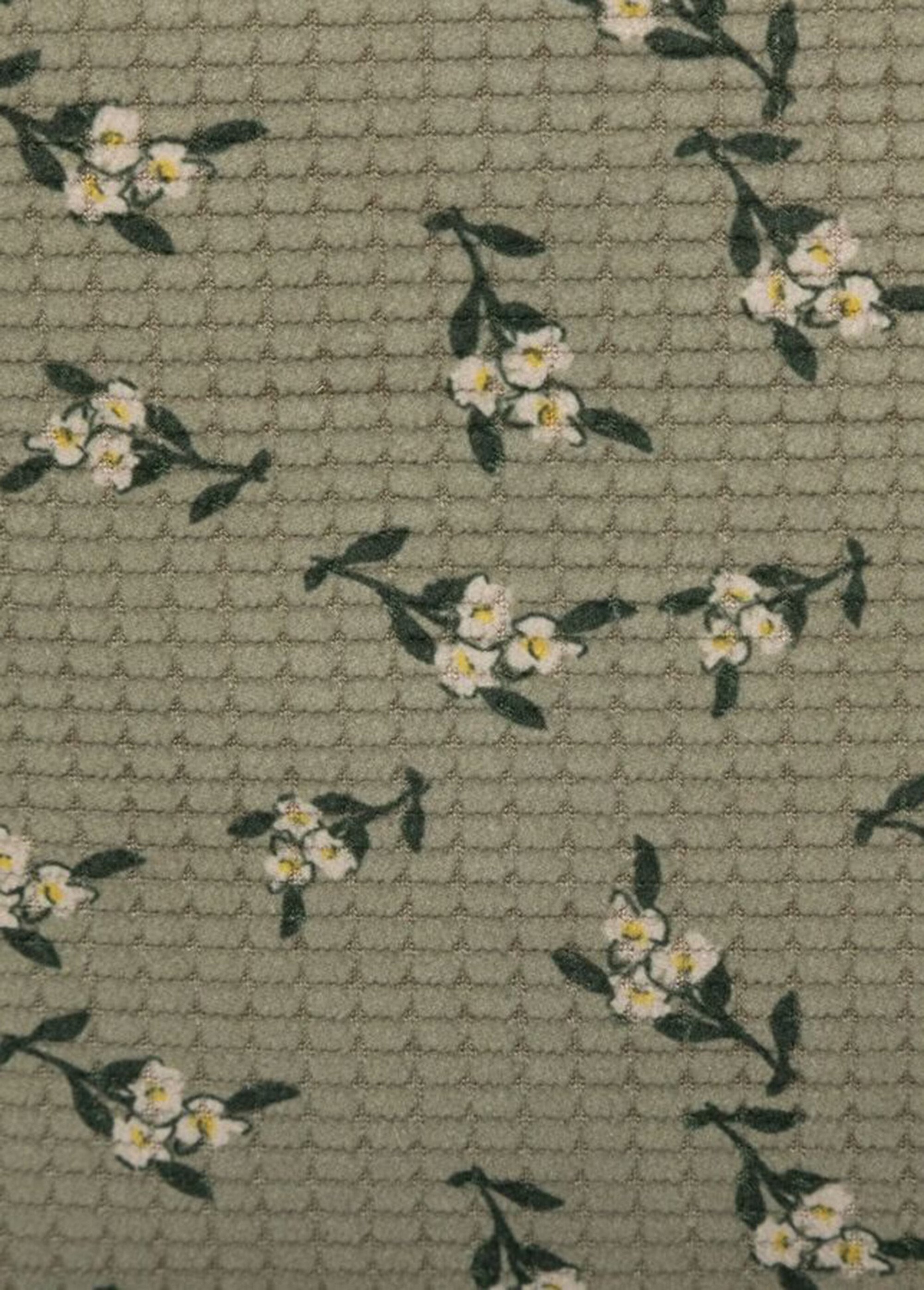 Trousse de toilette zippée fleurie Vert JJA-204927 DE3