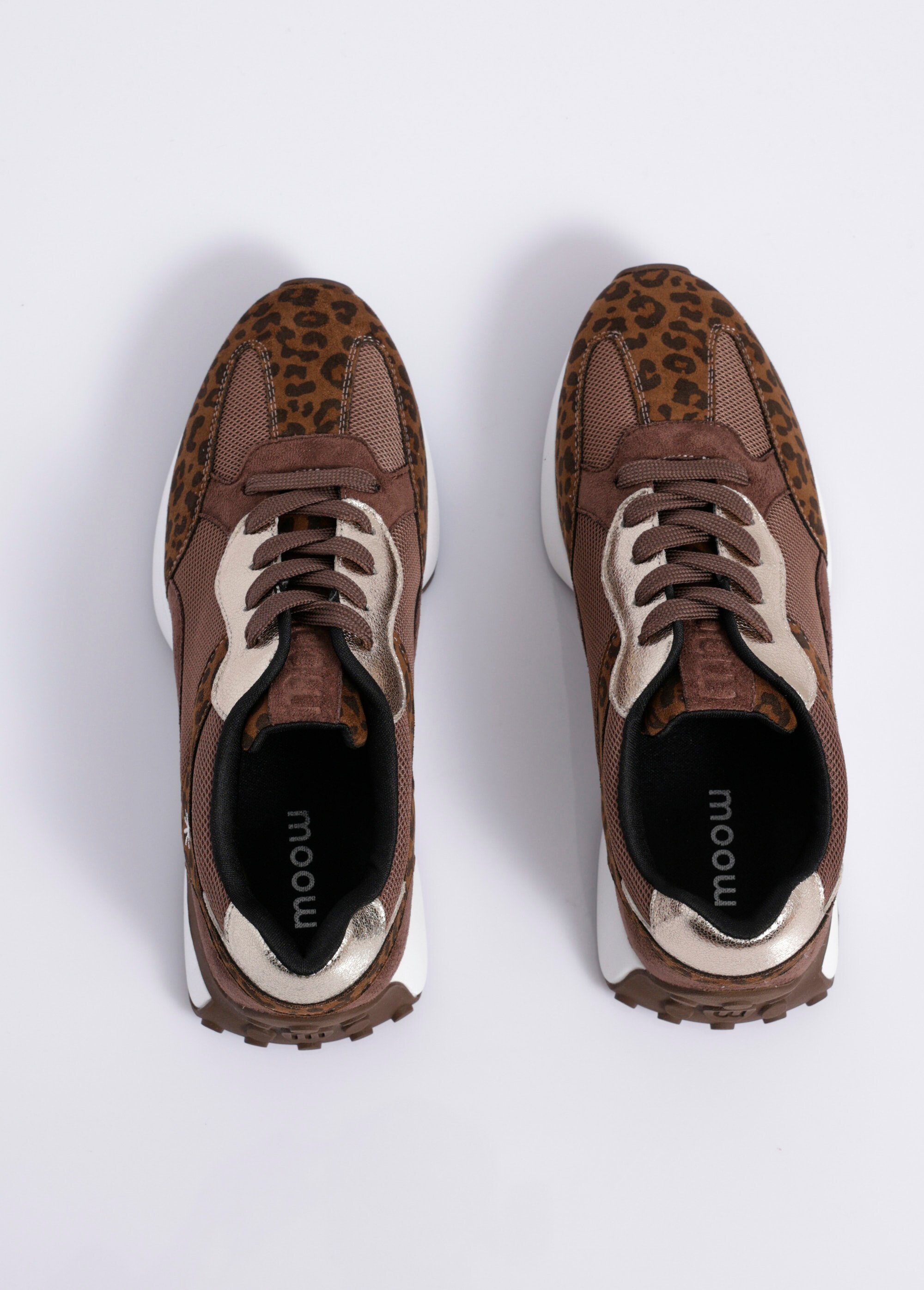 Baskets multimatières semelle compensée Femme Noir MYSKP5531 OV1