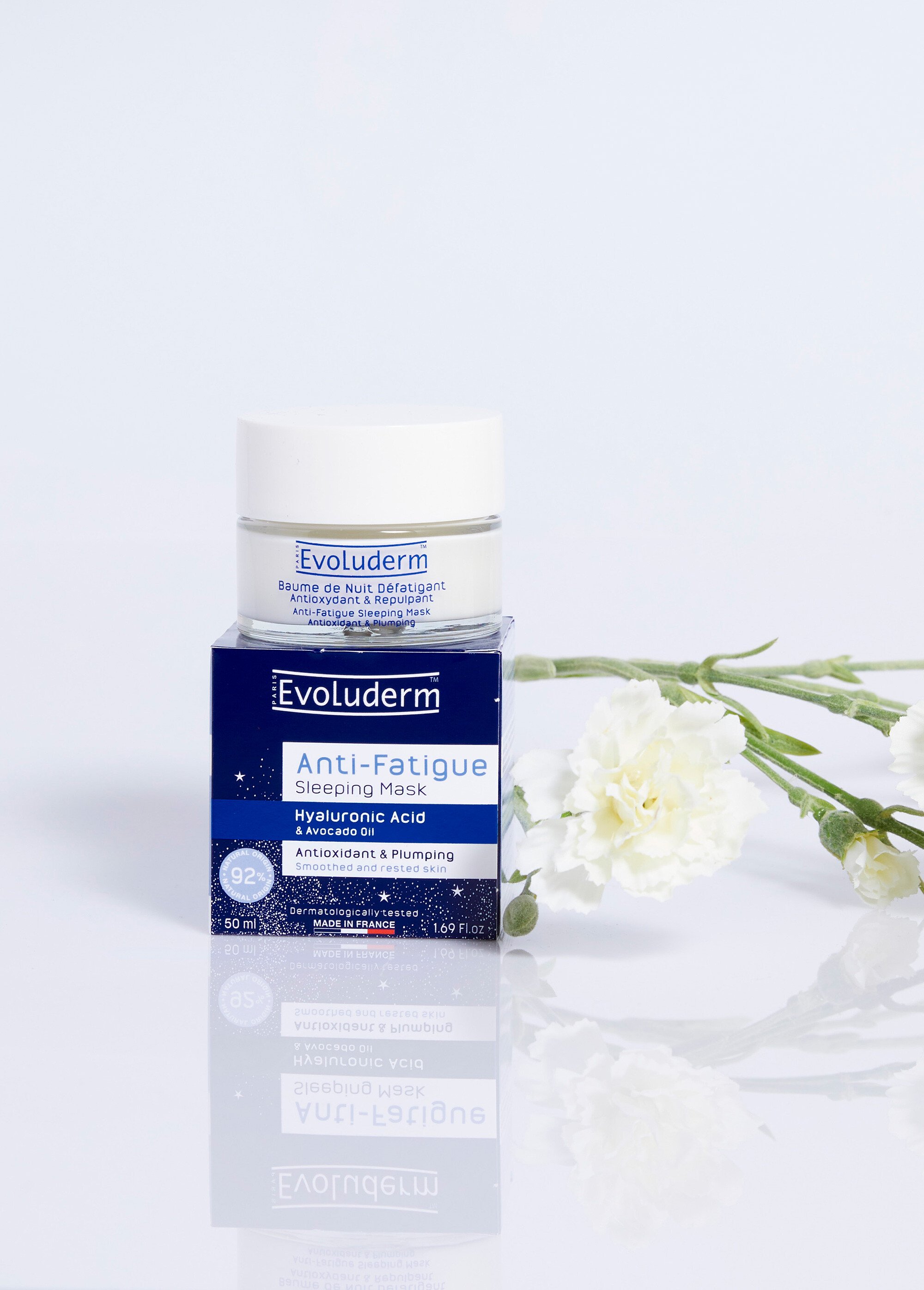 Baume de nuit défatigant et antioxydant Blanc EVO-18350 SI1