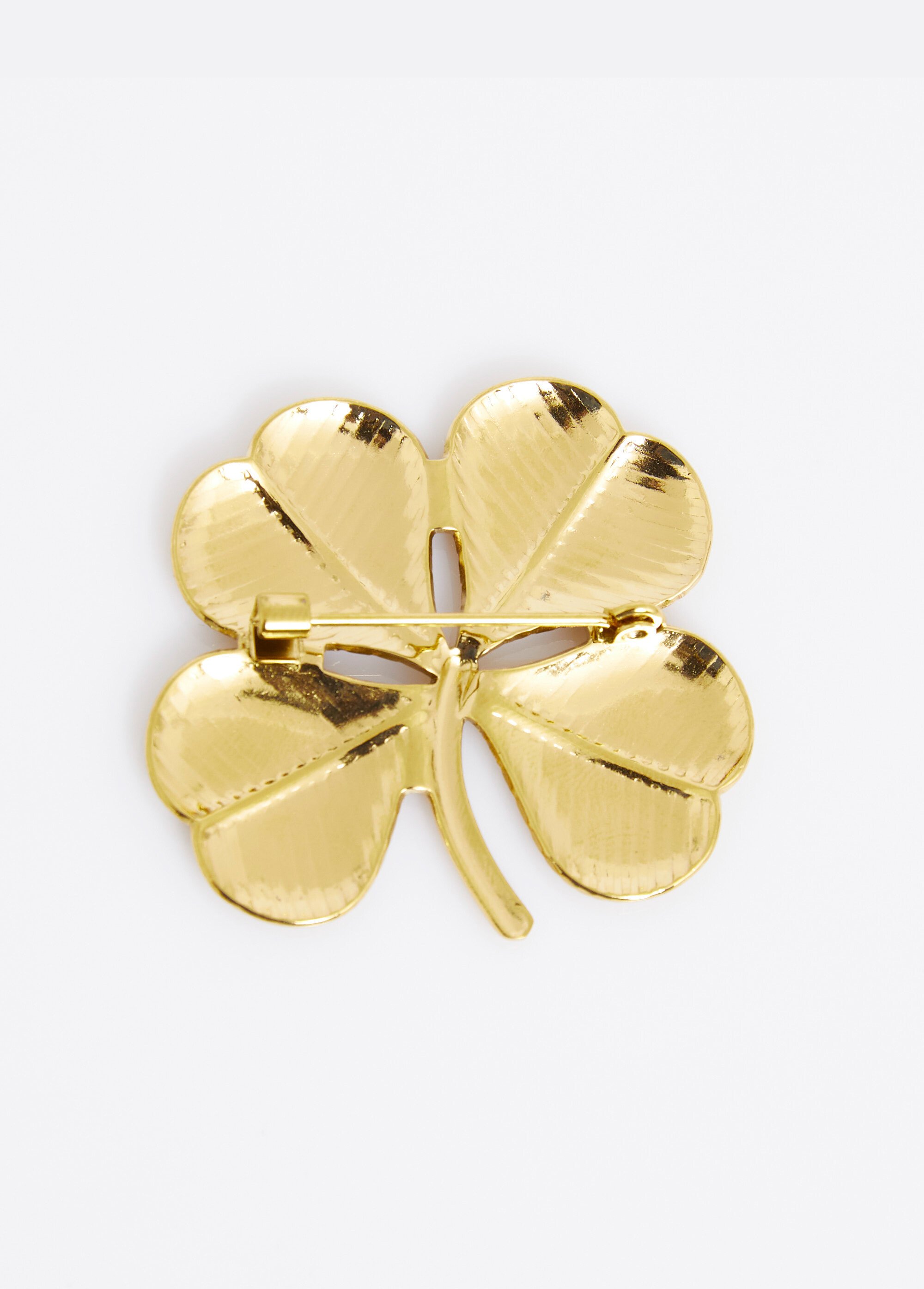 Broche trèfle en acier inoxydable