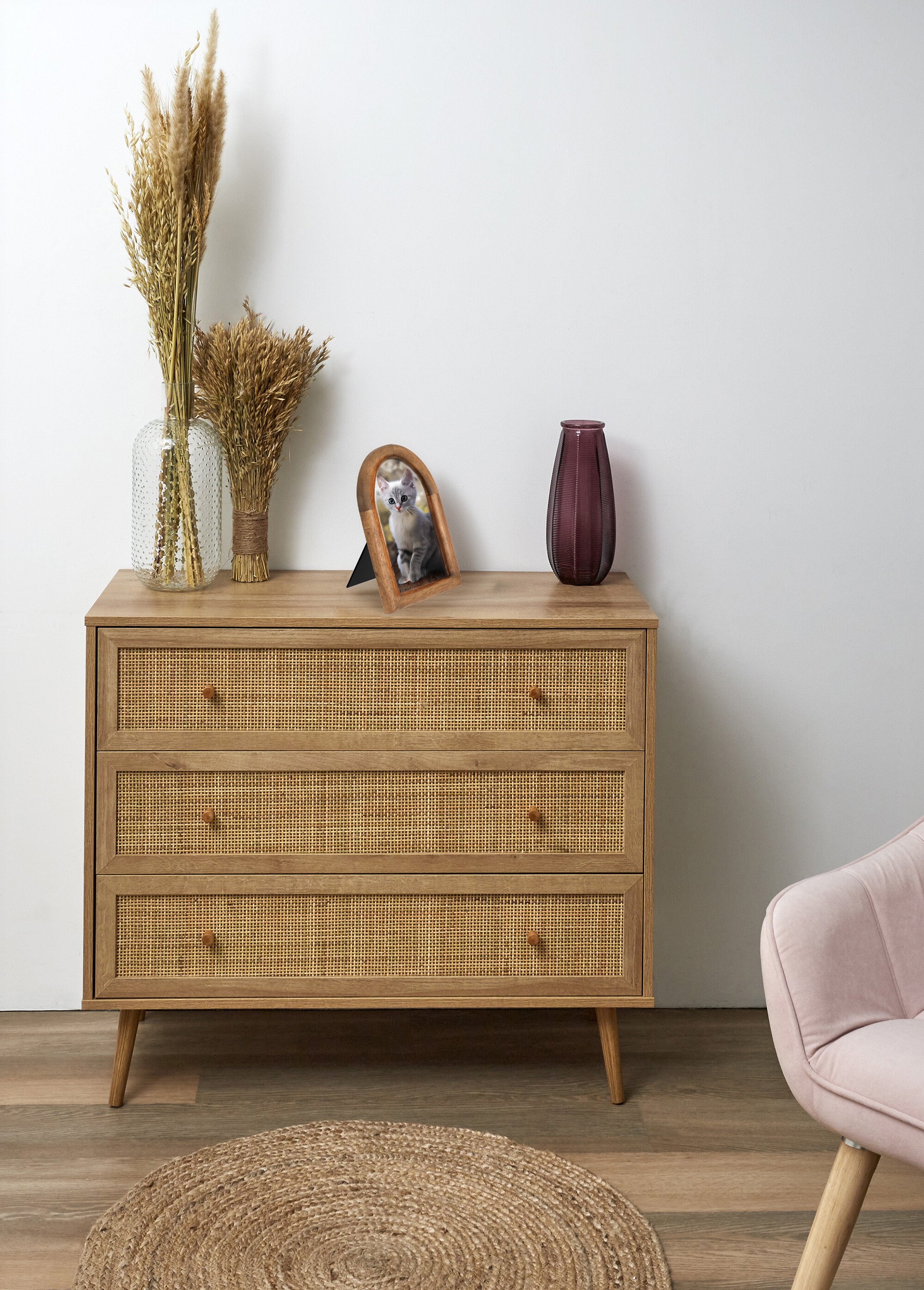 Cadre photo en bois, forme arche Marron JJA-203543 SI1