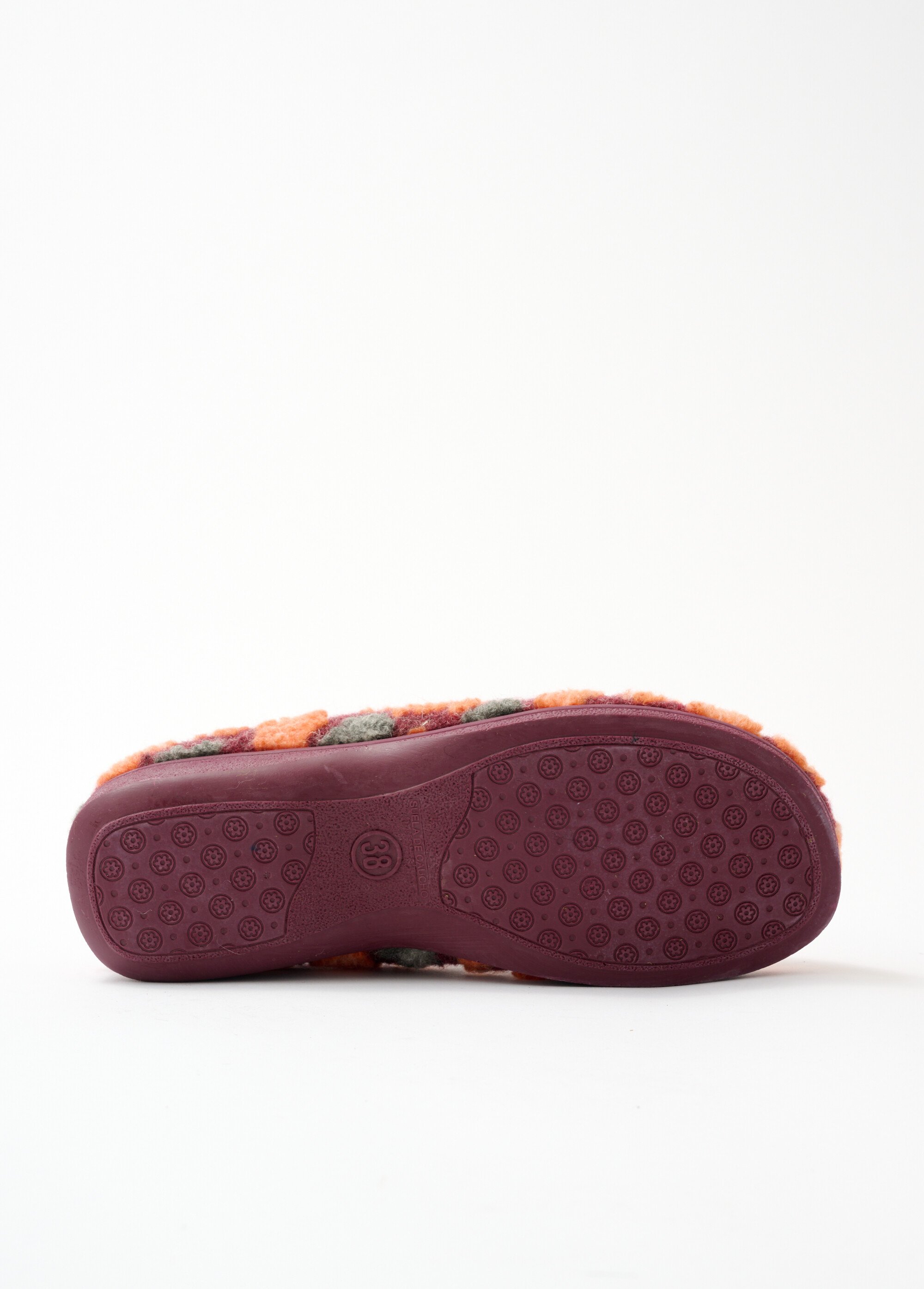 Chausson mule largeur confort Femme Rouge ORAMOS UN1