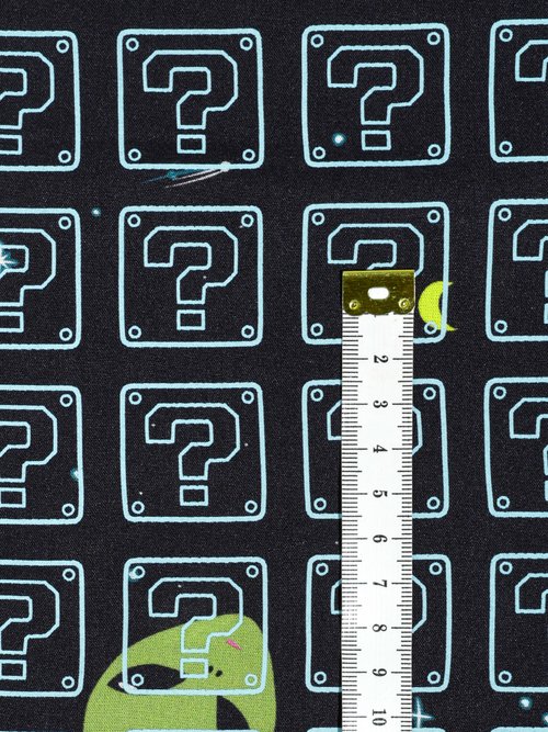 Coupon tissu habillement, Aliens 2T NOIR COT112640 DE1