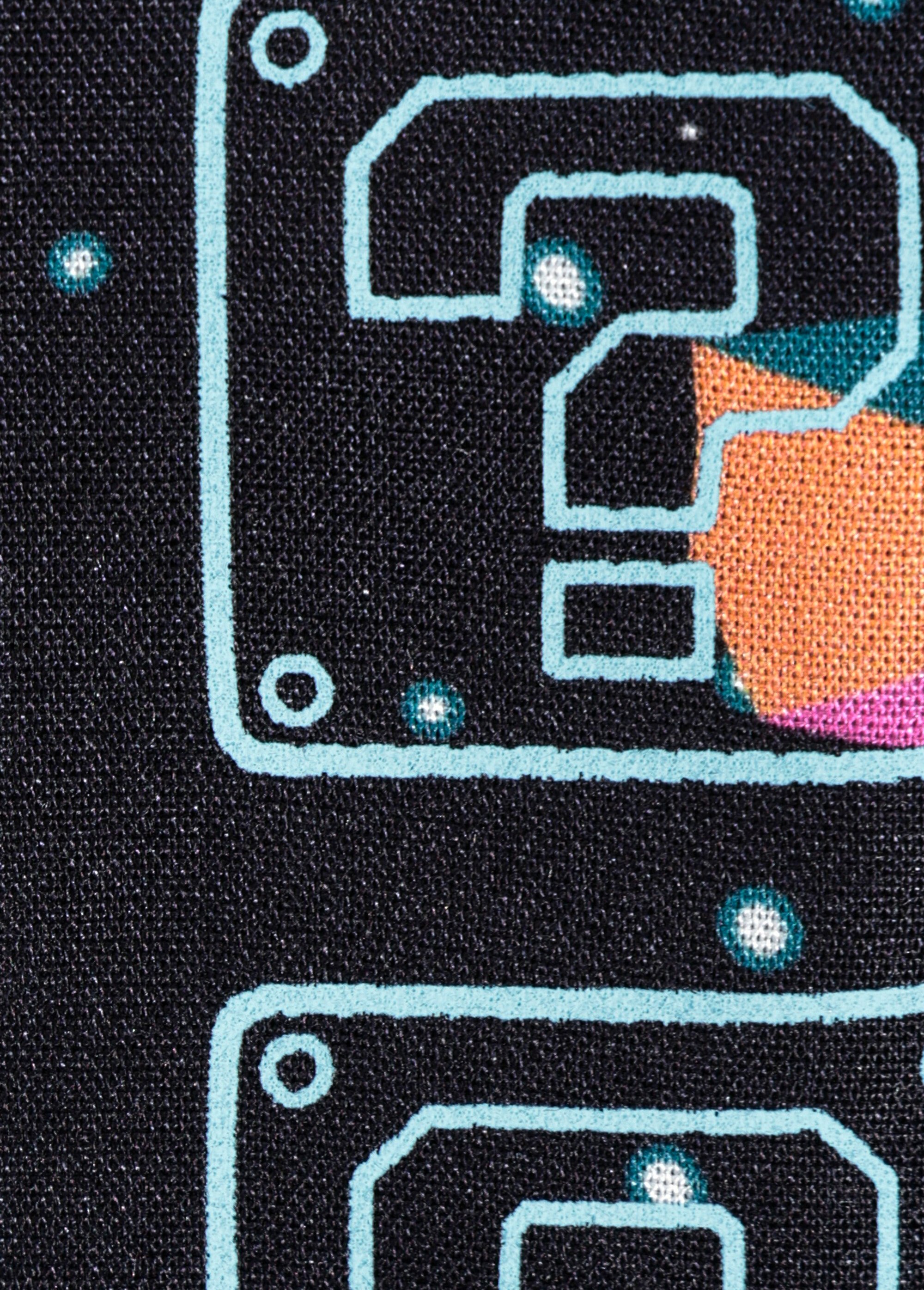 Coupon tissu habillement, Aliens 2T NOIR COT112640 DE2