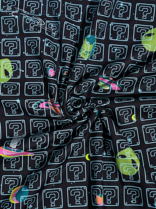 Coupon tissu habillement, Aliens 2T NOIR COT112640 FA1