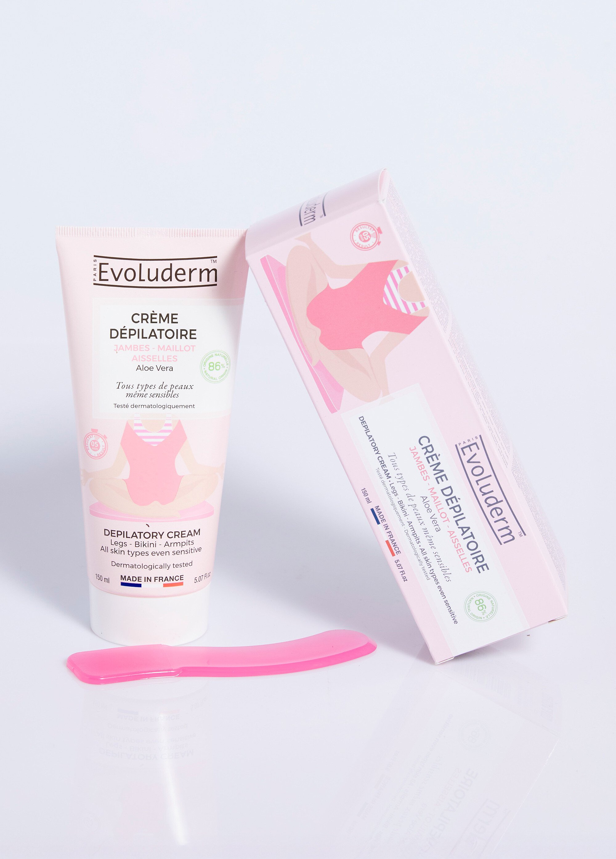 Crème dépilatoire jambes-maillot-aisselles