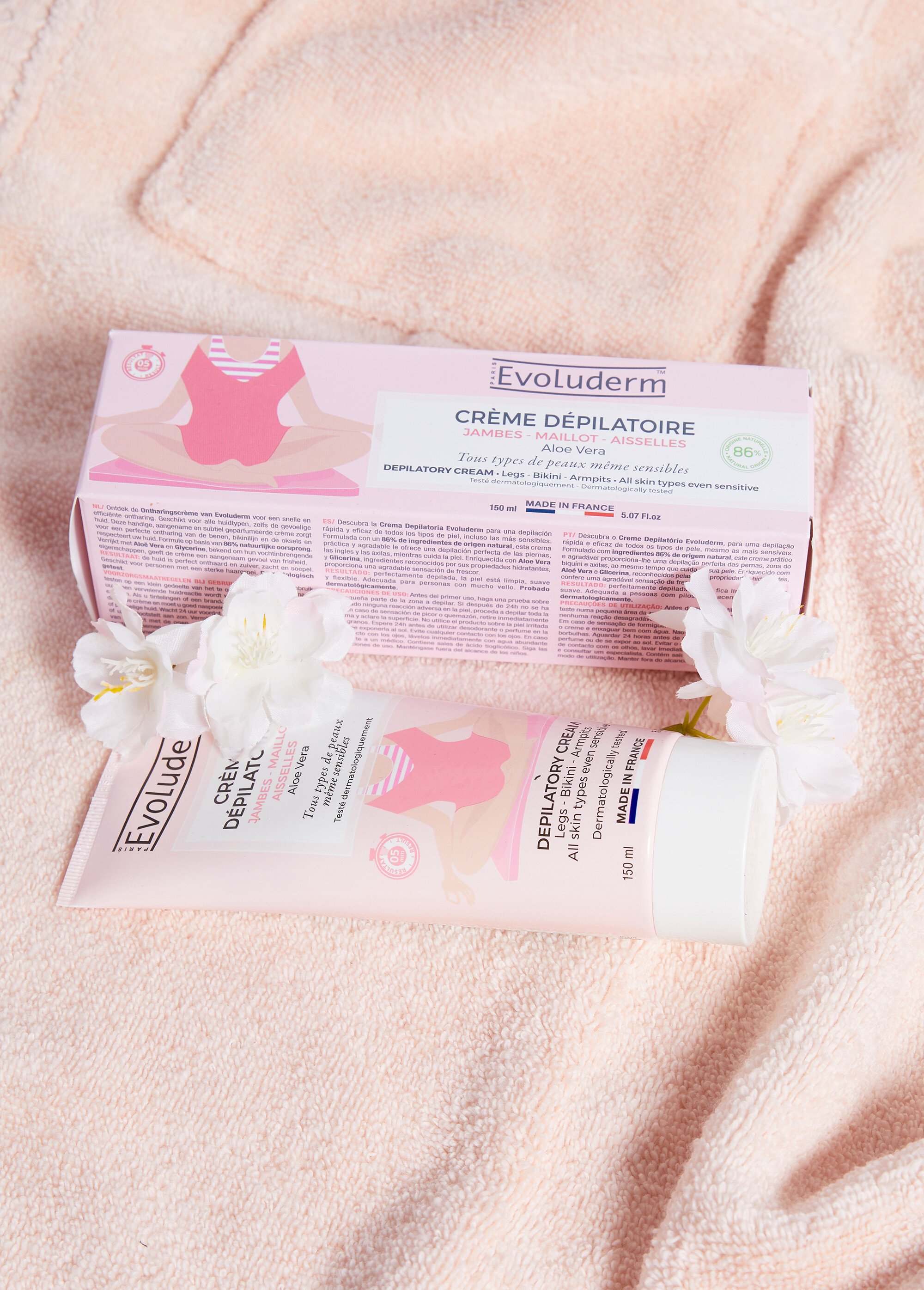 Crème dépilatoire jambes-maillot-aisselles Rose EVO-3056 SI1
