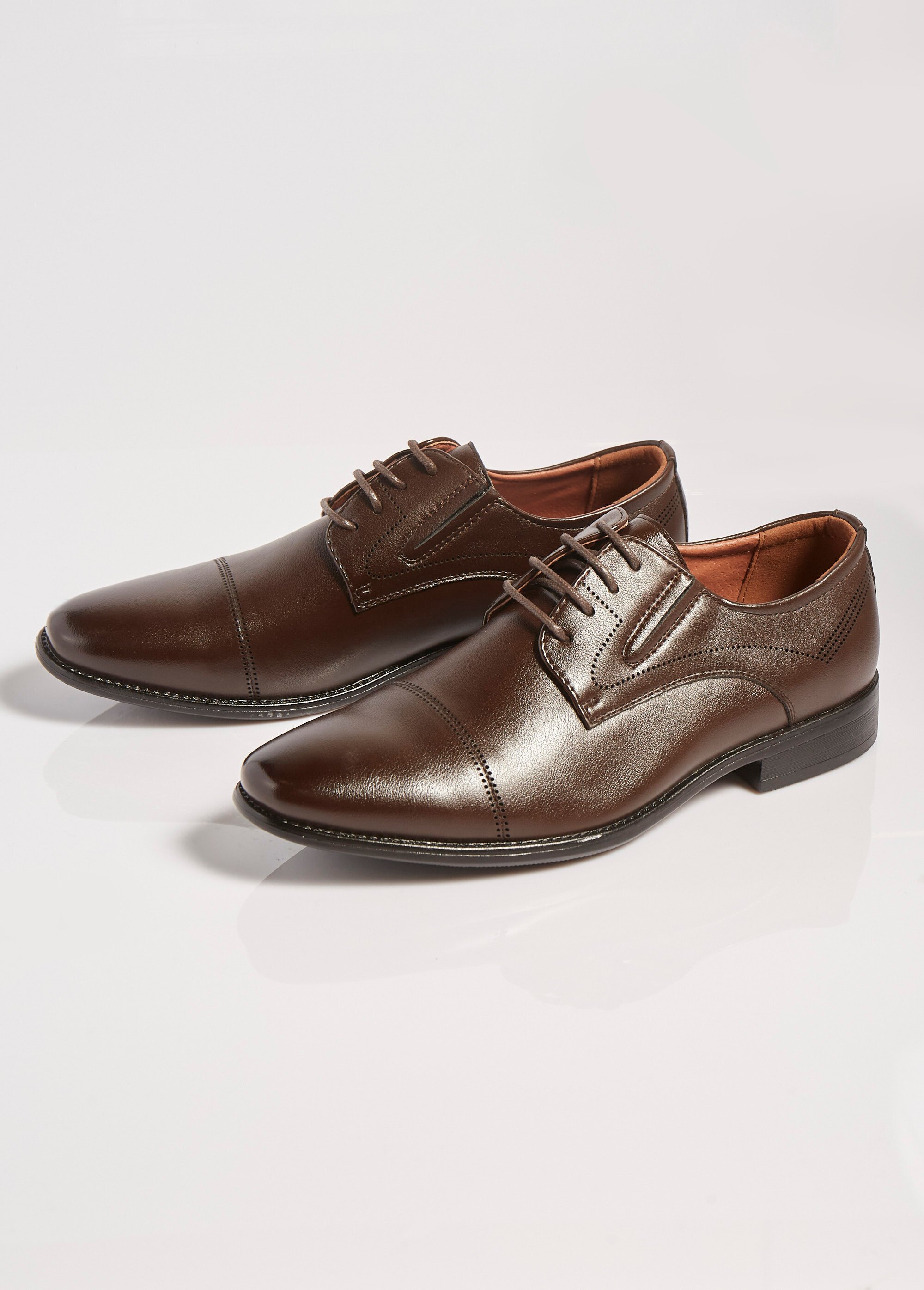 Derbys chic à bout droit, intérieur cuir Homme Marron YIMM39G DE1