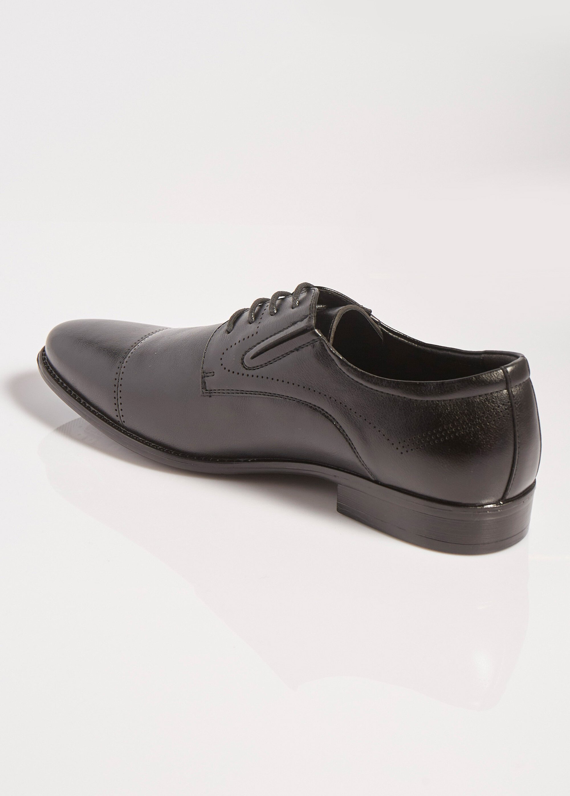 Derbys chic à bout droit, intérieur cuir Homme Noir YIMM39G DO1
