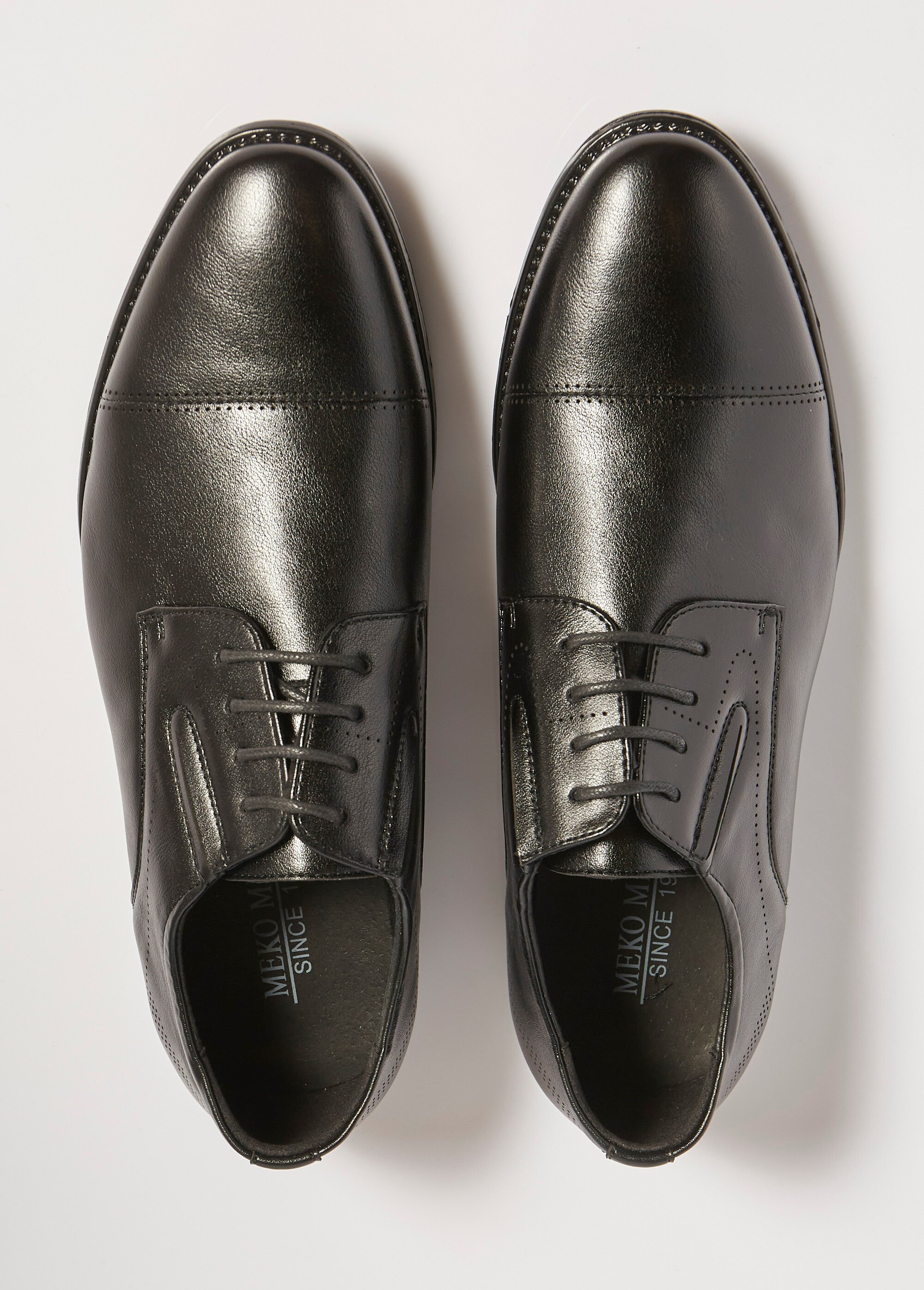 Derbys chic à bout droit, intérieur cuir Homme Noir YIMM39G OV1