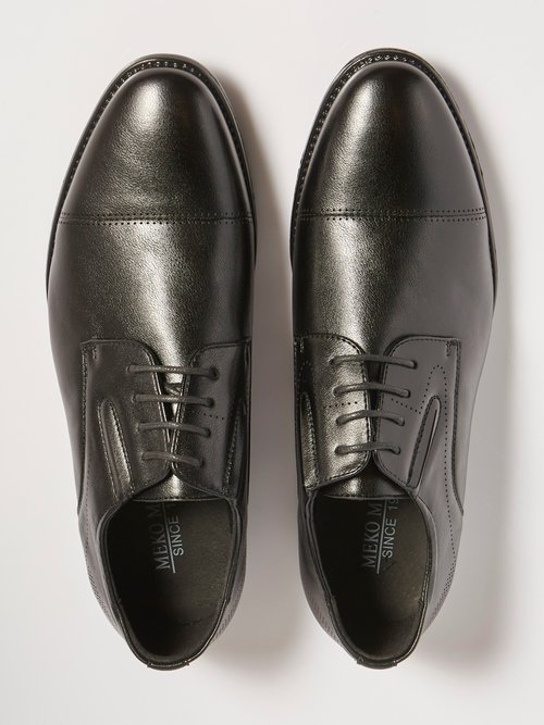 Derbys chic à bout droit, intérieur cuir Homme Noir YIMM39G OV1