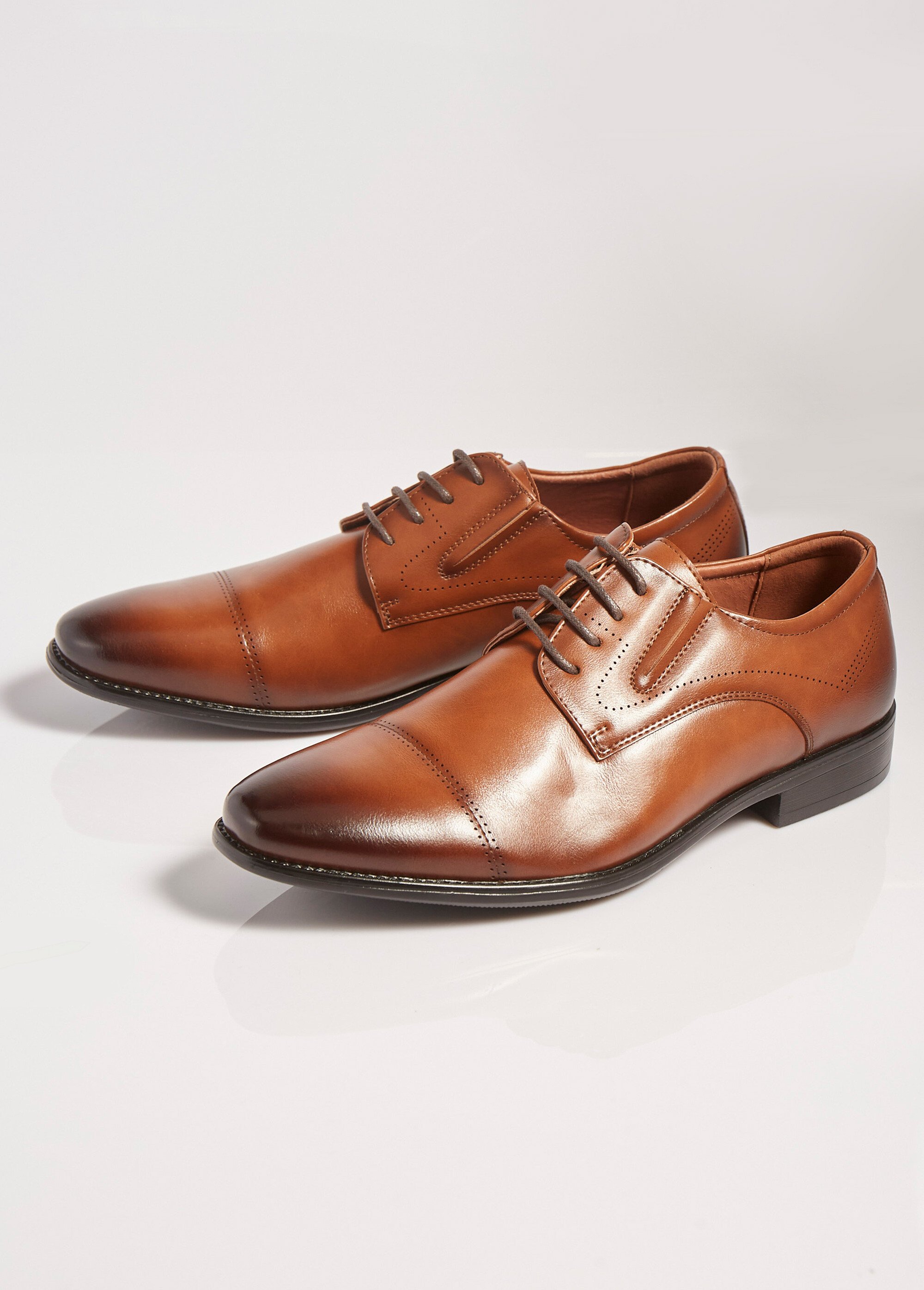 Derbys chic à bout droit, intérieur cuir Homme Marron YIMM39G DE1