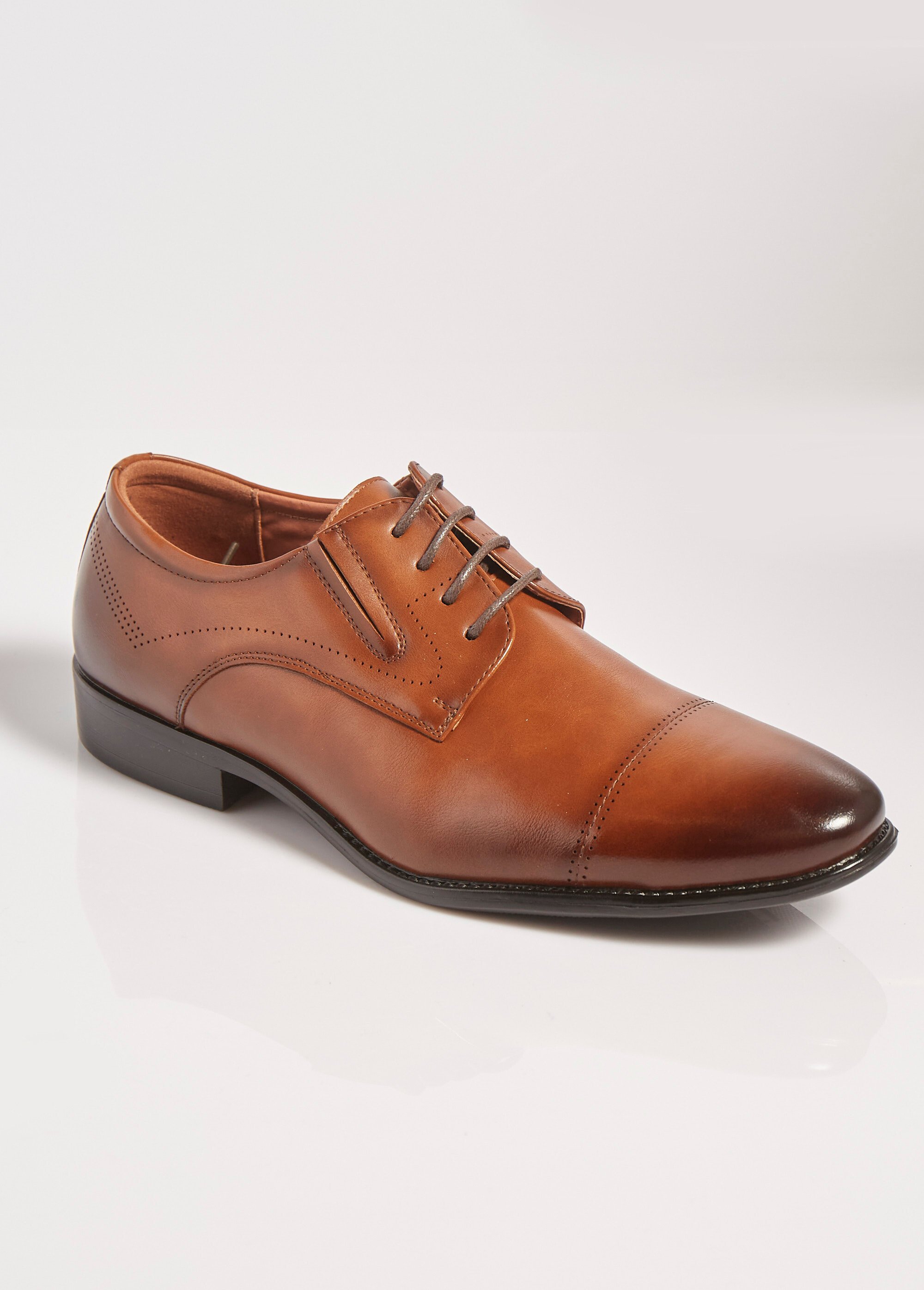 Derbys chic à bout droit, intérieur cuir Homme Marron YIMM39G FA1