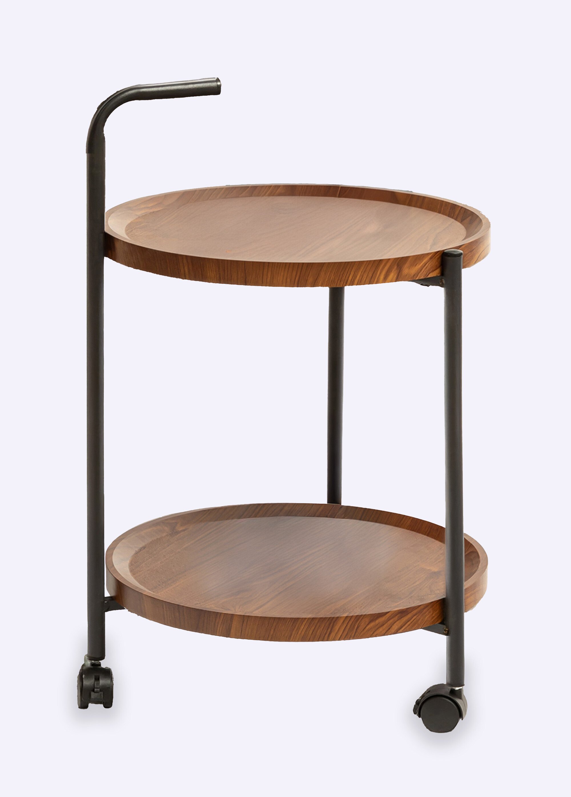 Desserte en bois et métal, à roulettes MARRON KP-DD1001520 FA1