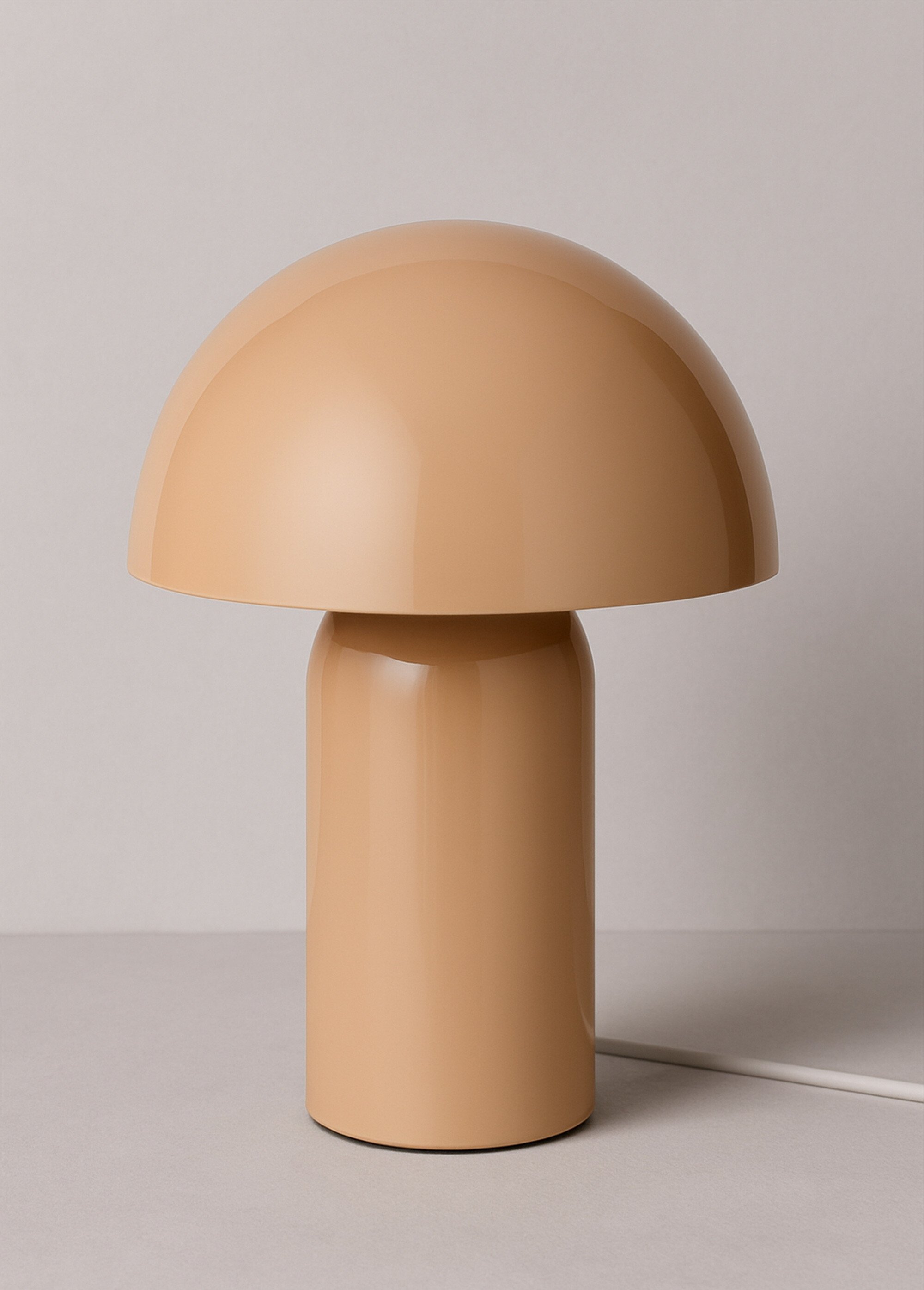 Lampe en acier forme champignon, clair1 BEIGE JJA-210363C FA1