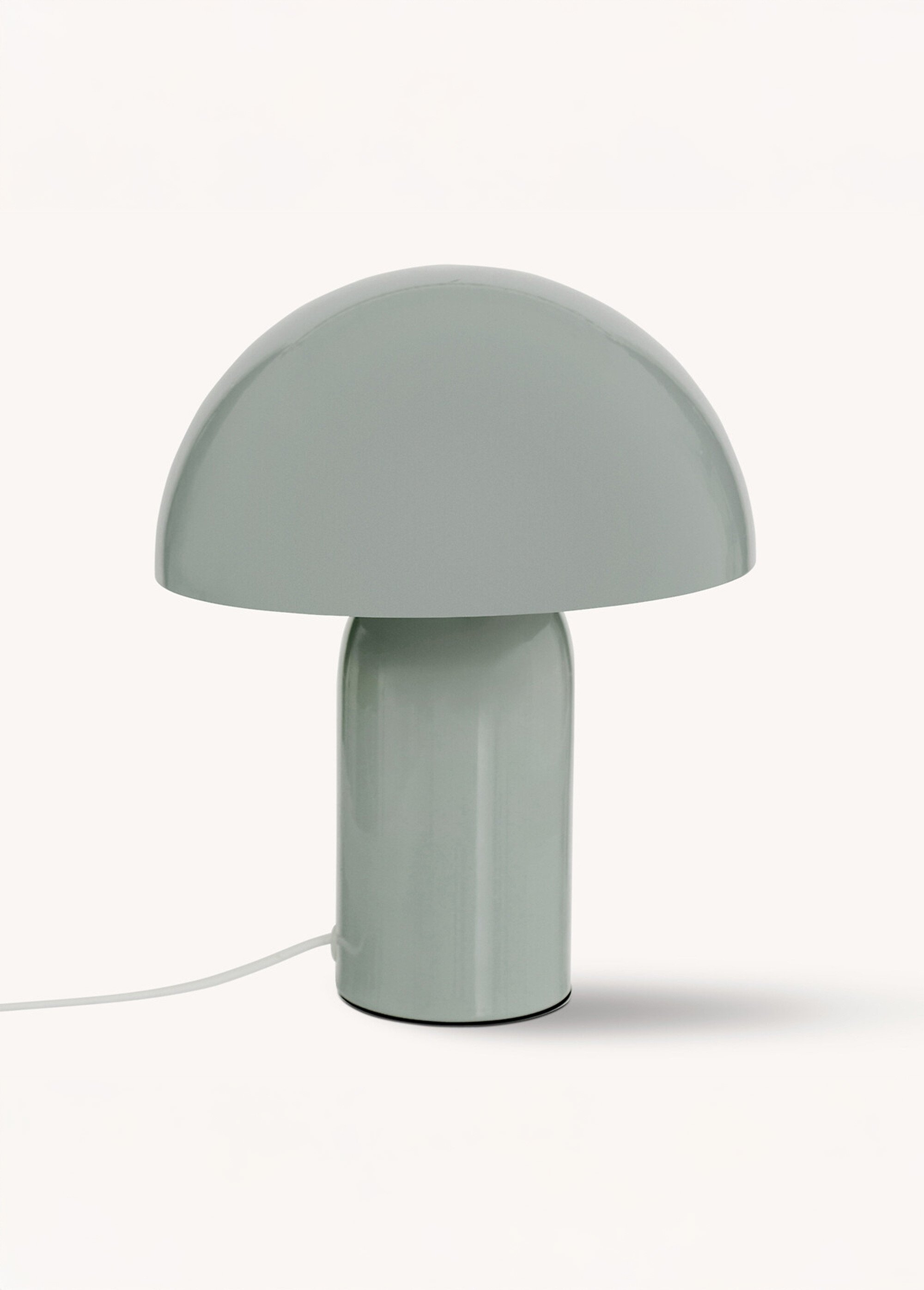 Lampe en acier forme champignon, clair1