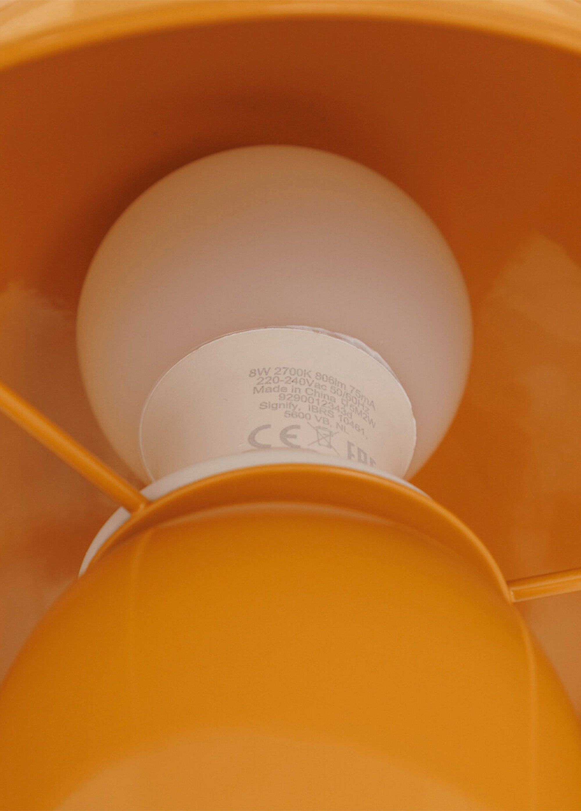 Lampe en acier forme champignon, clair1 MARRON JJA-210363C DE1