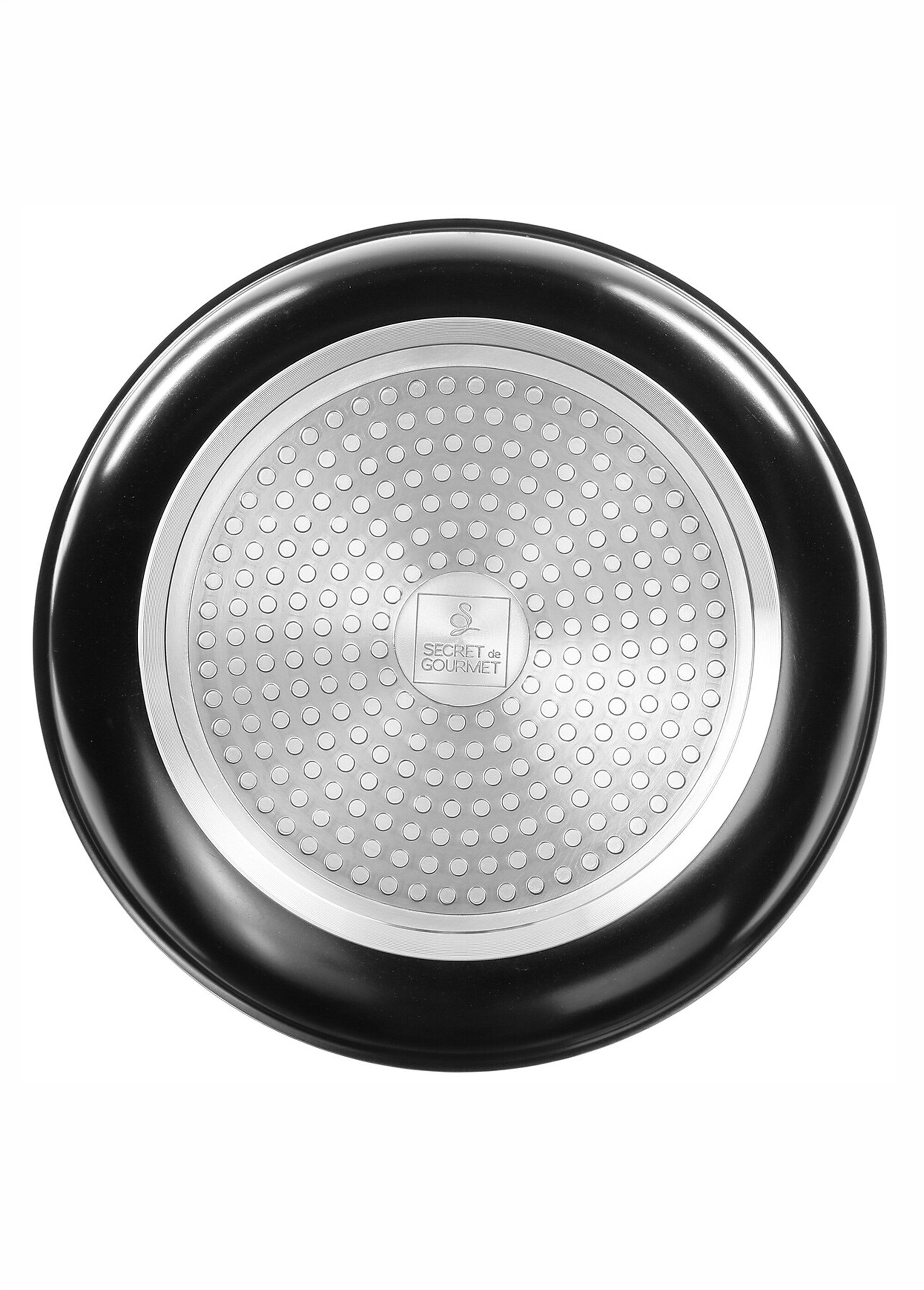 Lot 2 poêles alu 24/28cm + poignée amovible Noir JJA-135111 UN1