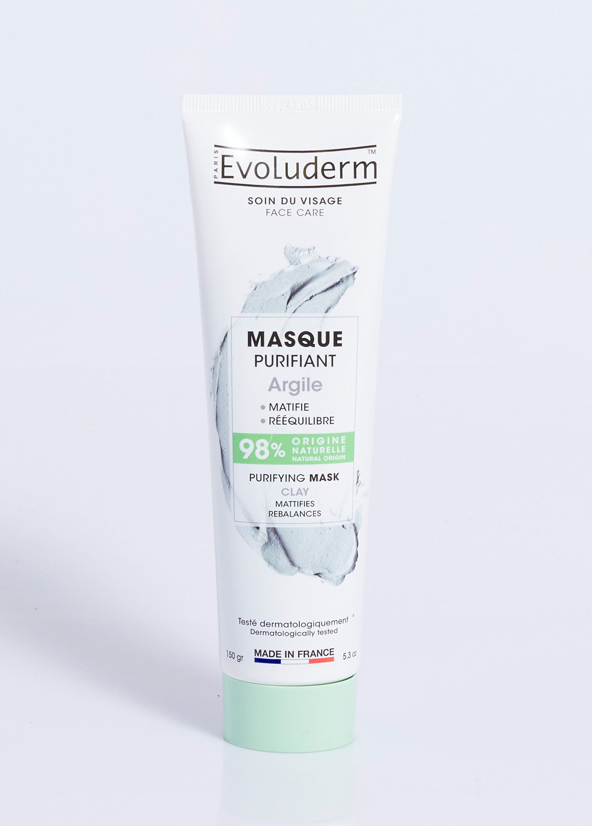 Masque purifiant et matifiant à l'argile