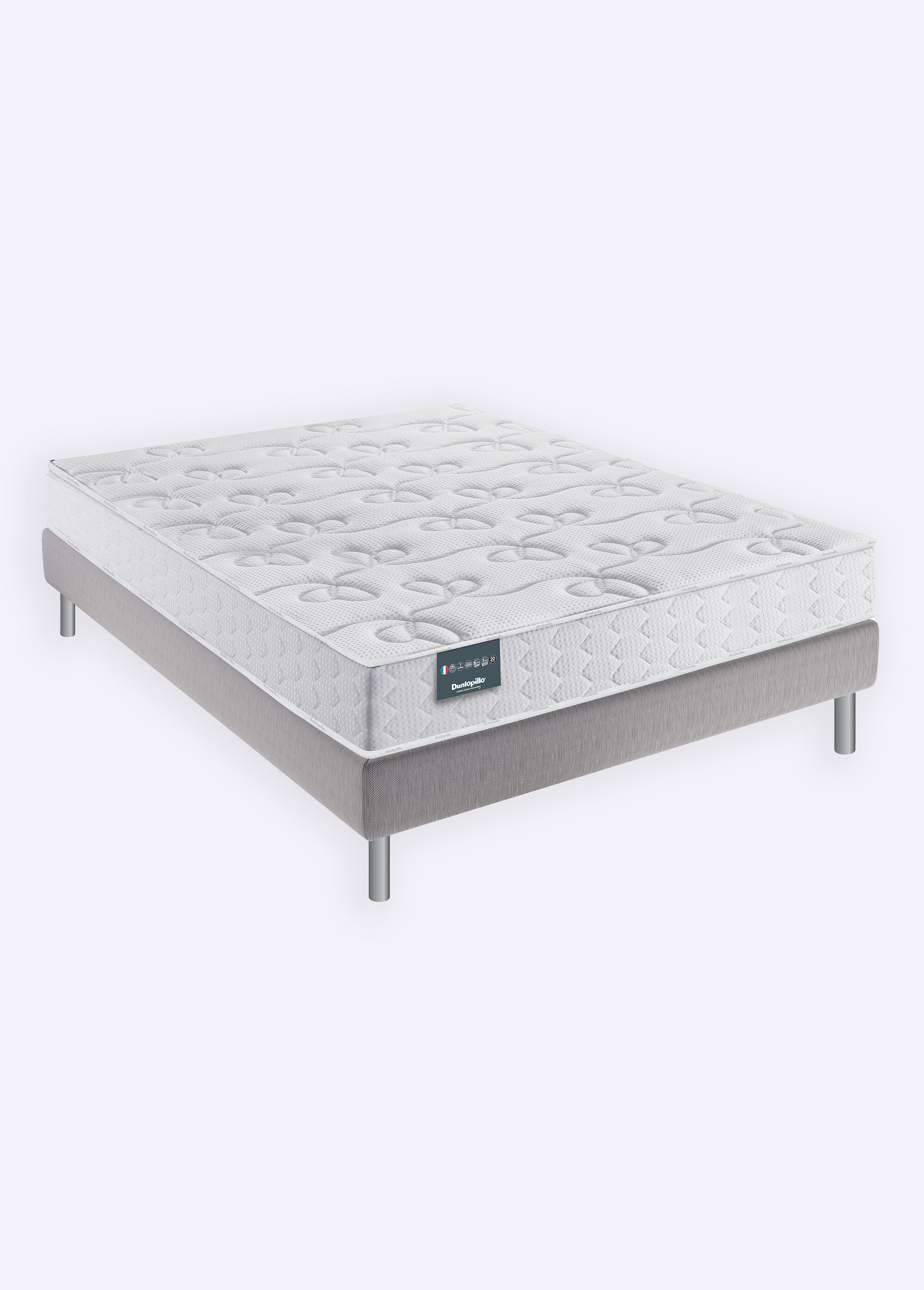 Matelas ferme latex 7 zones haute résilience, haut. 20cm