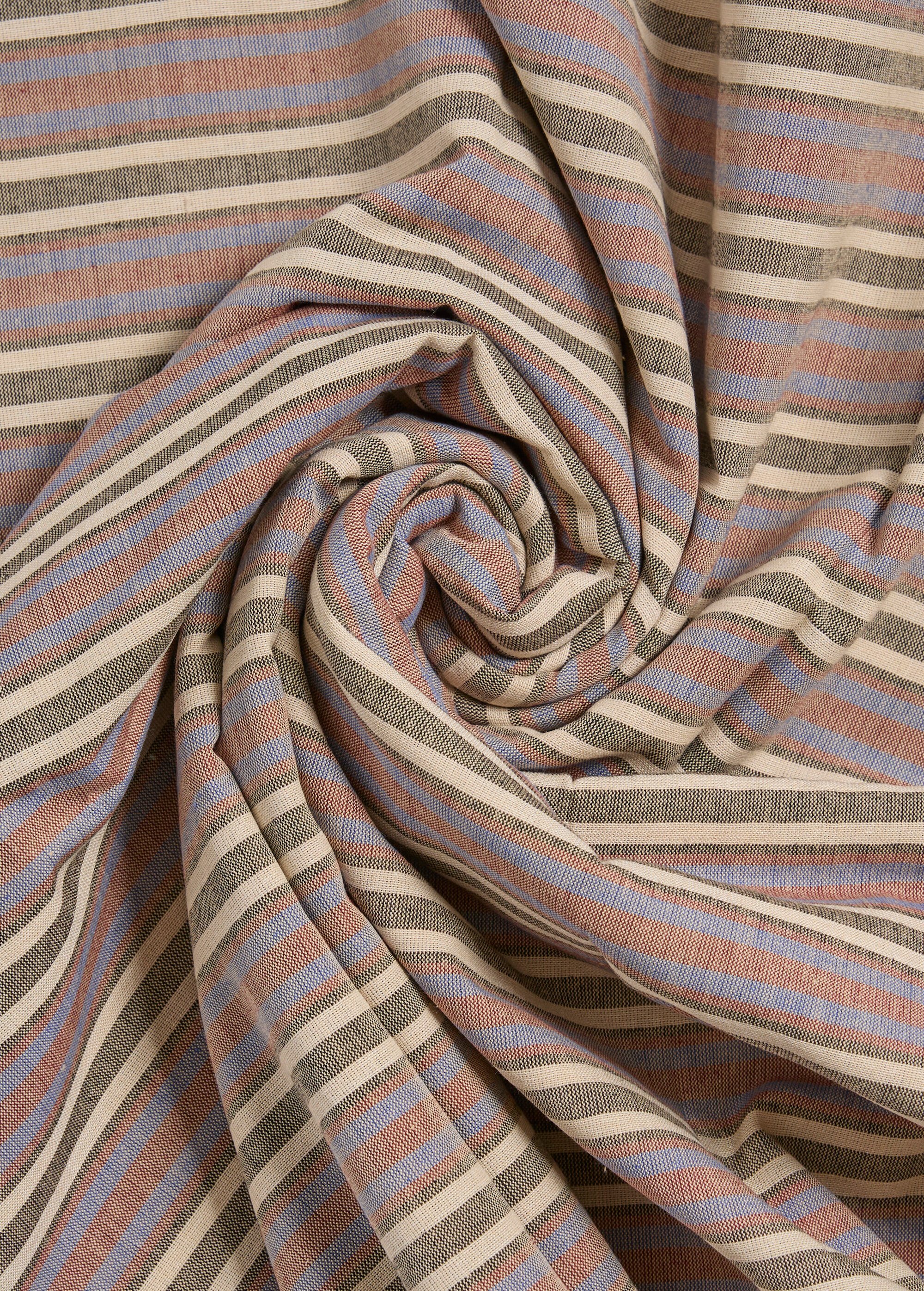 Coupon tissu rayures foncées, Urrugne