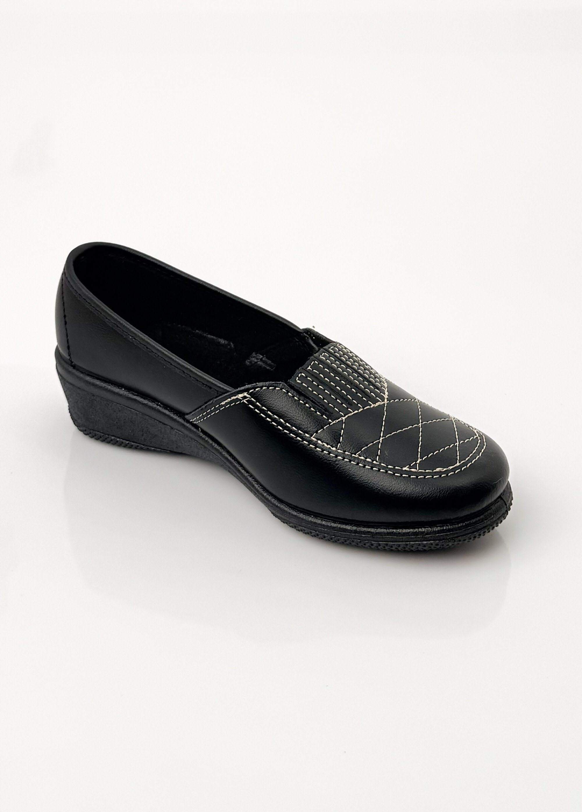 Mocassins cuir largeur confort élastiqués