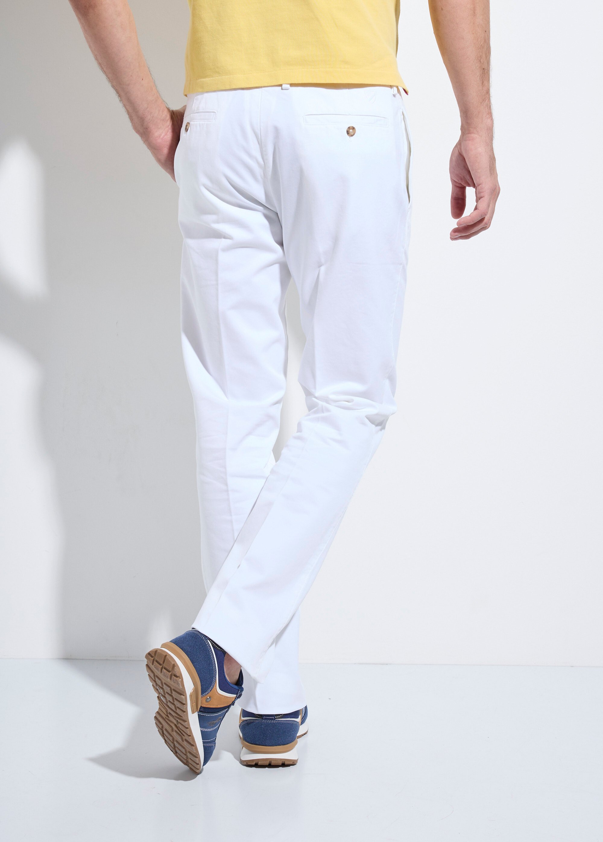 Pantalon chino épais en twill de coton