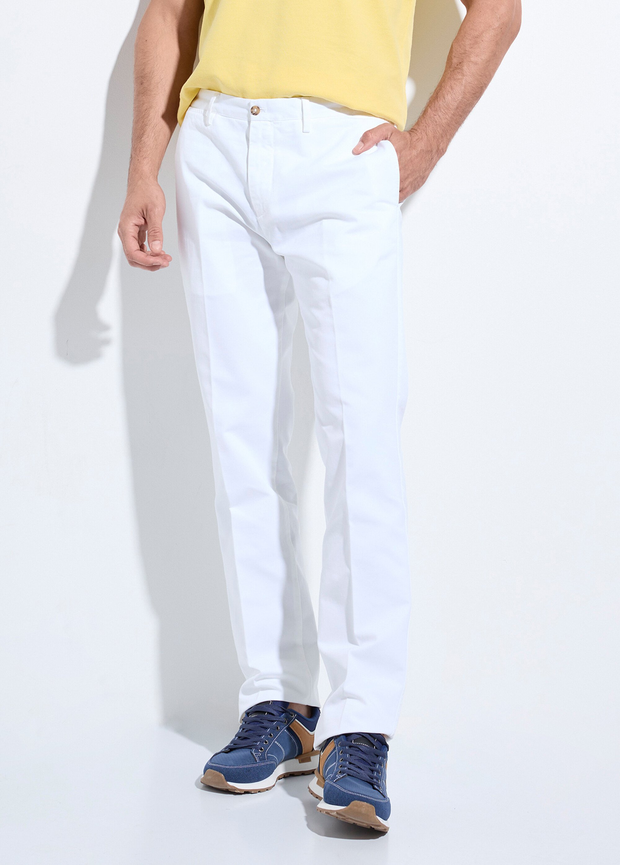 Pantalon chino épais en twill de coton