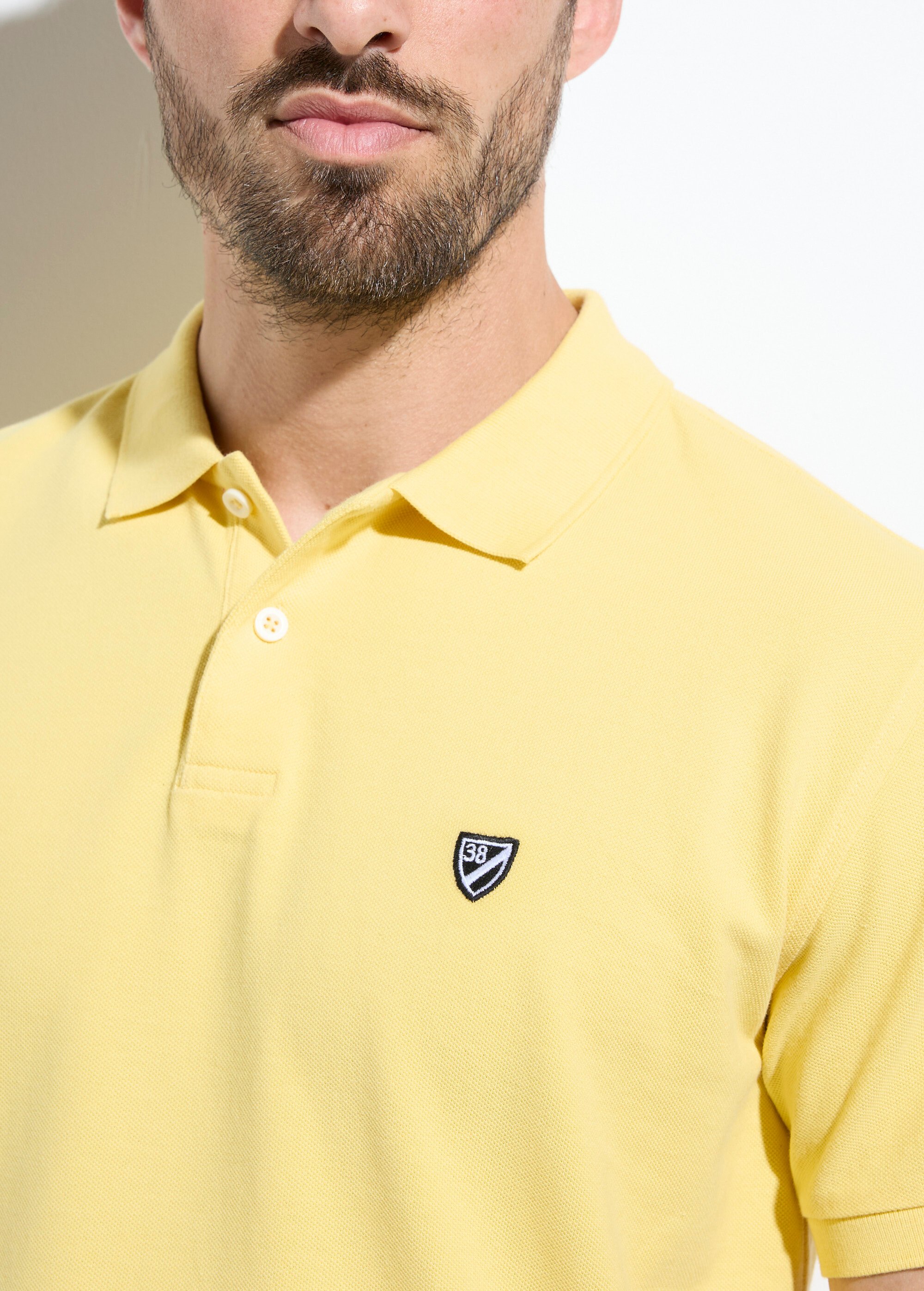 Polo en piqué de coton manches courtes