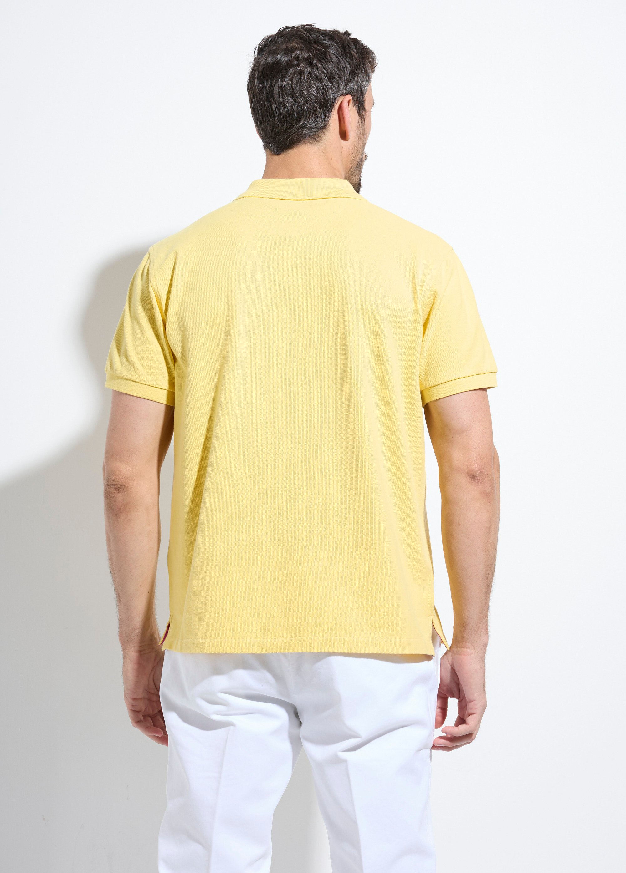 Polo en piqué de coton manches courtes