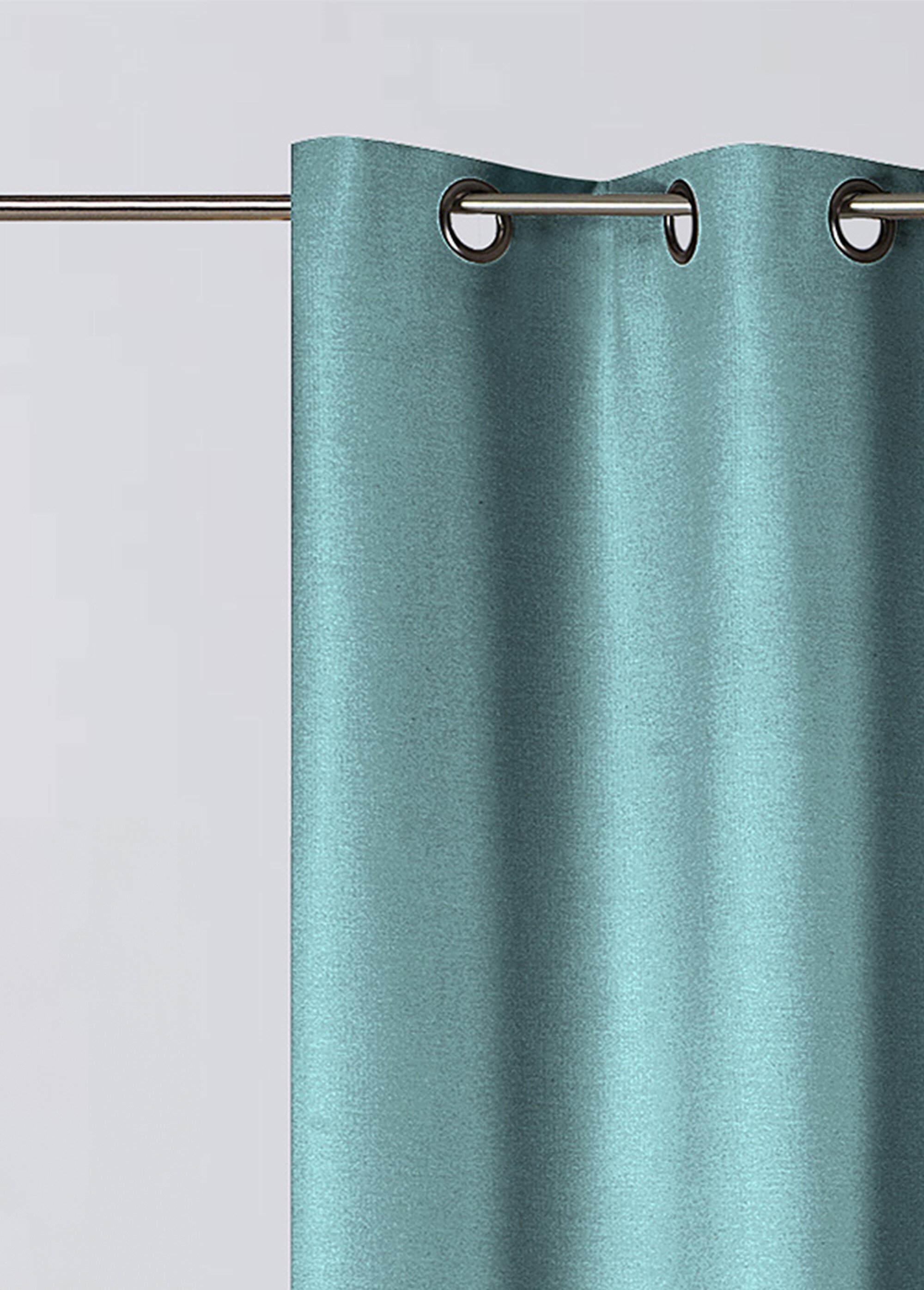 Rideau thermique occultant tissage jacquard finition oeillets