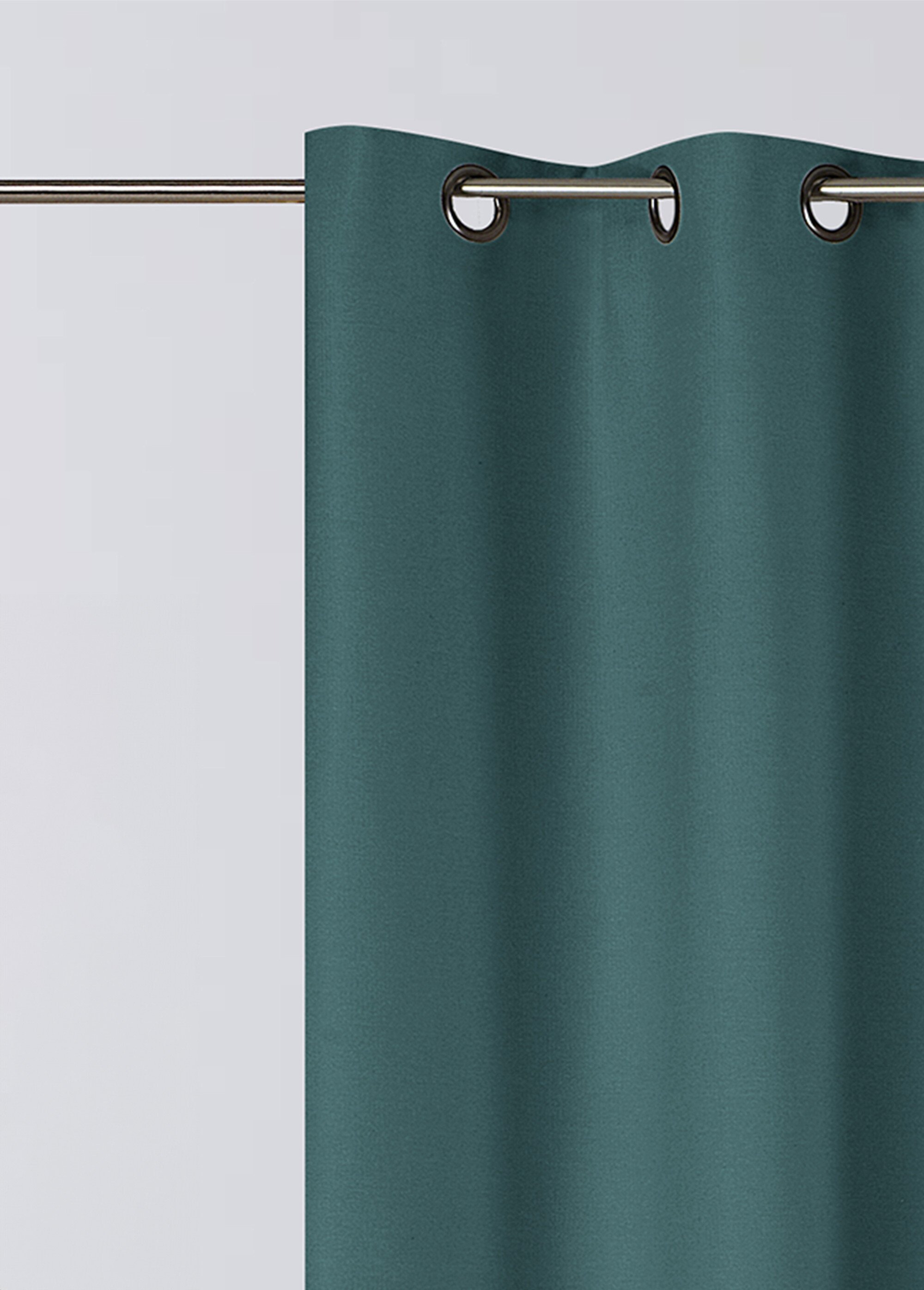 Rideau thermique occultant tissage jacquard finition oeillets