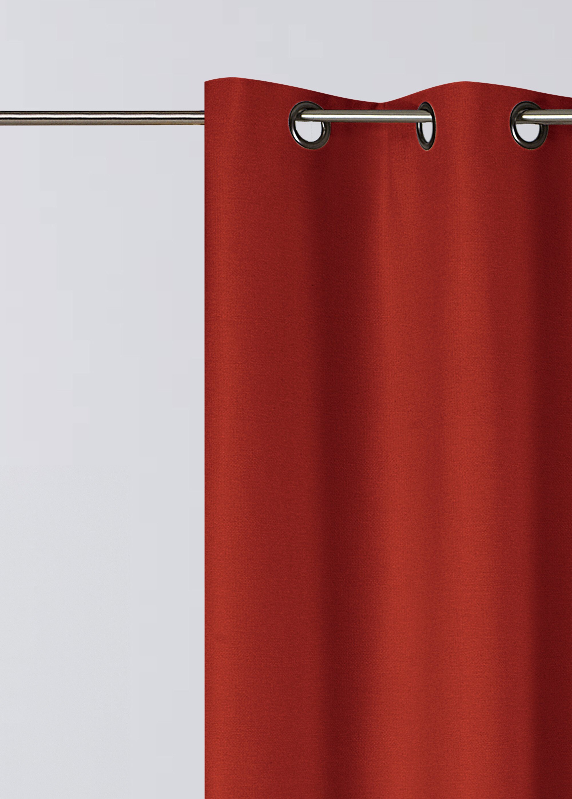 Rideau thermique occultant tissage jacquard finition oeillets