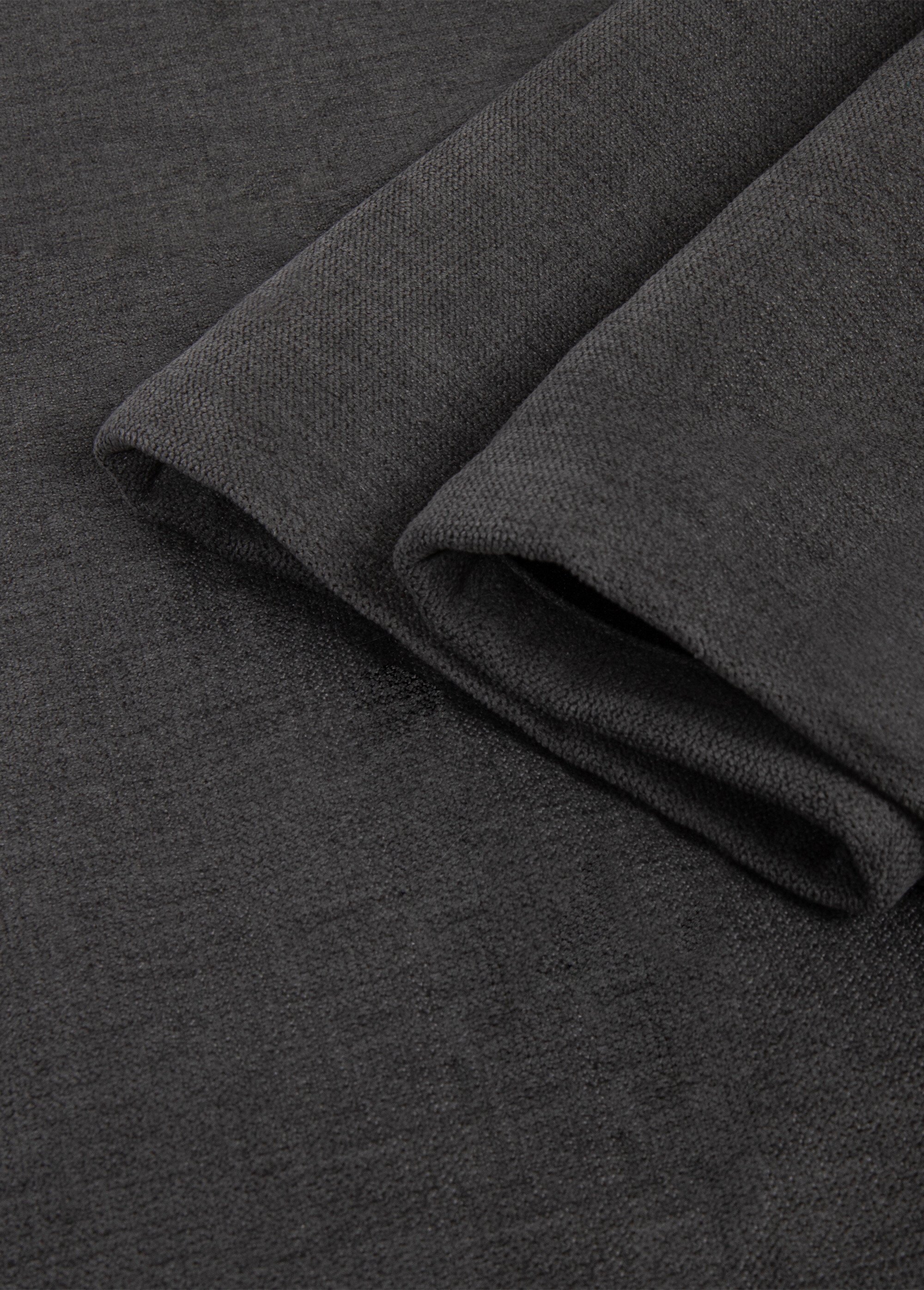 Rideau thermique occultant tissage jacquard finition oeillets Gris RUTA DE2