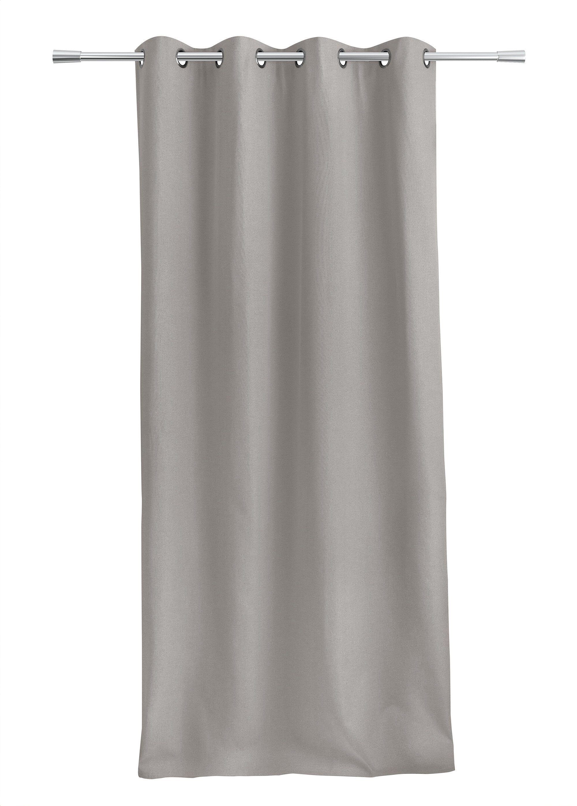 Rideau thermique polaire effet natté finition oeillets Beige RONI FA1