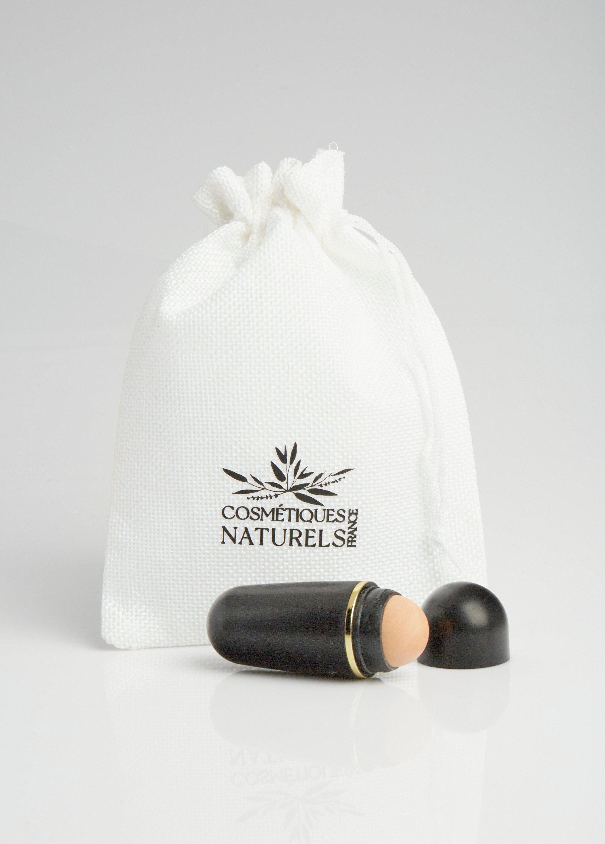 Rouleau matifiant avec pierre volcanique véritable Noir COS-ROULEAU FA1