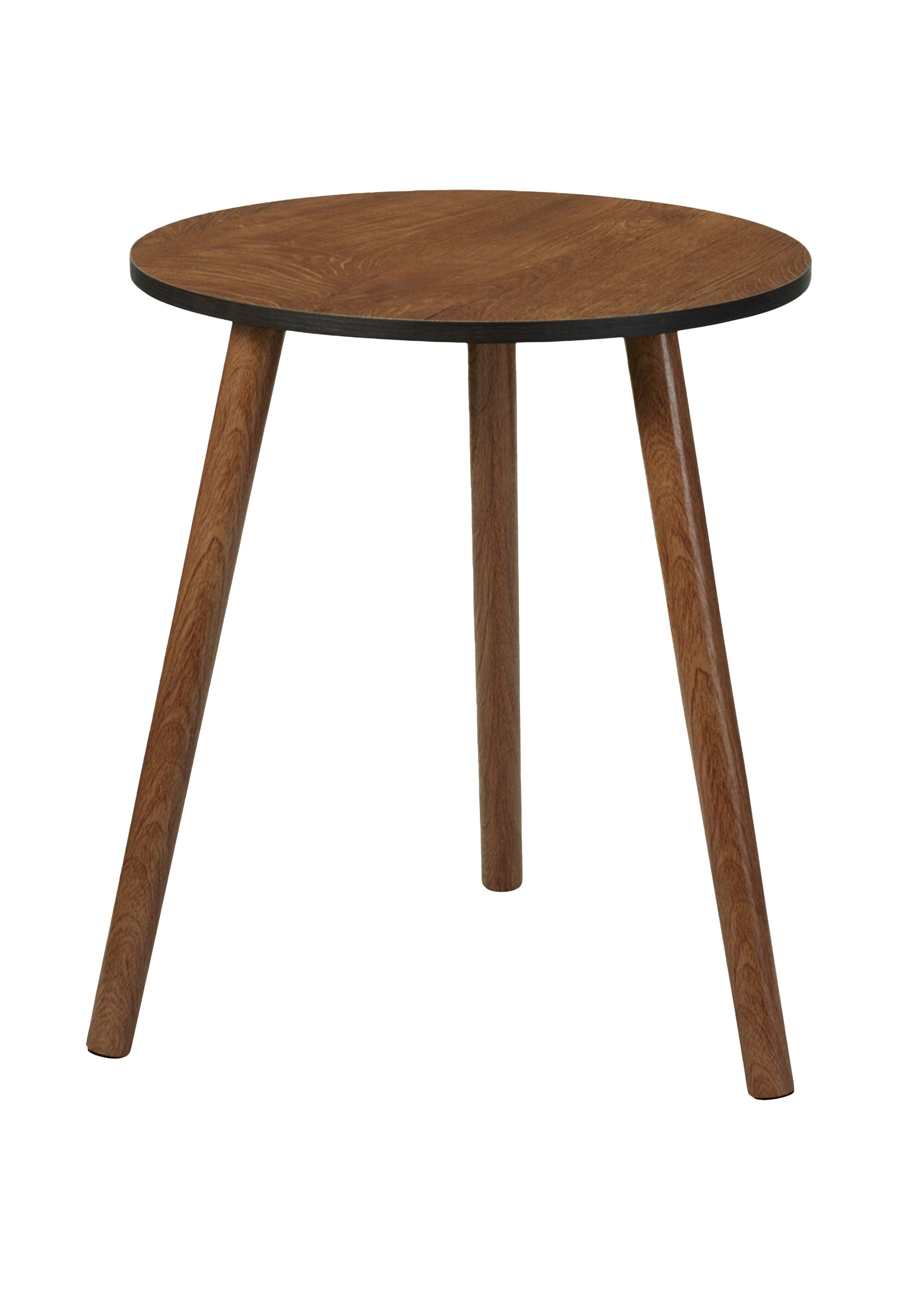 Table d'appoint en bois forme trépied MARRON KP-DD1001210 FA1