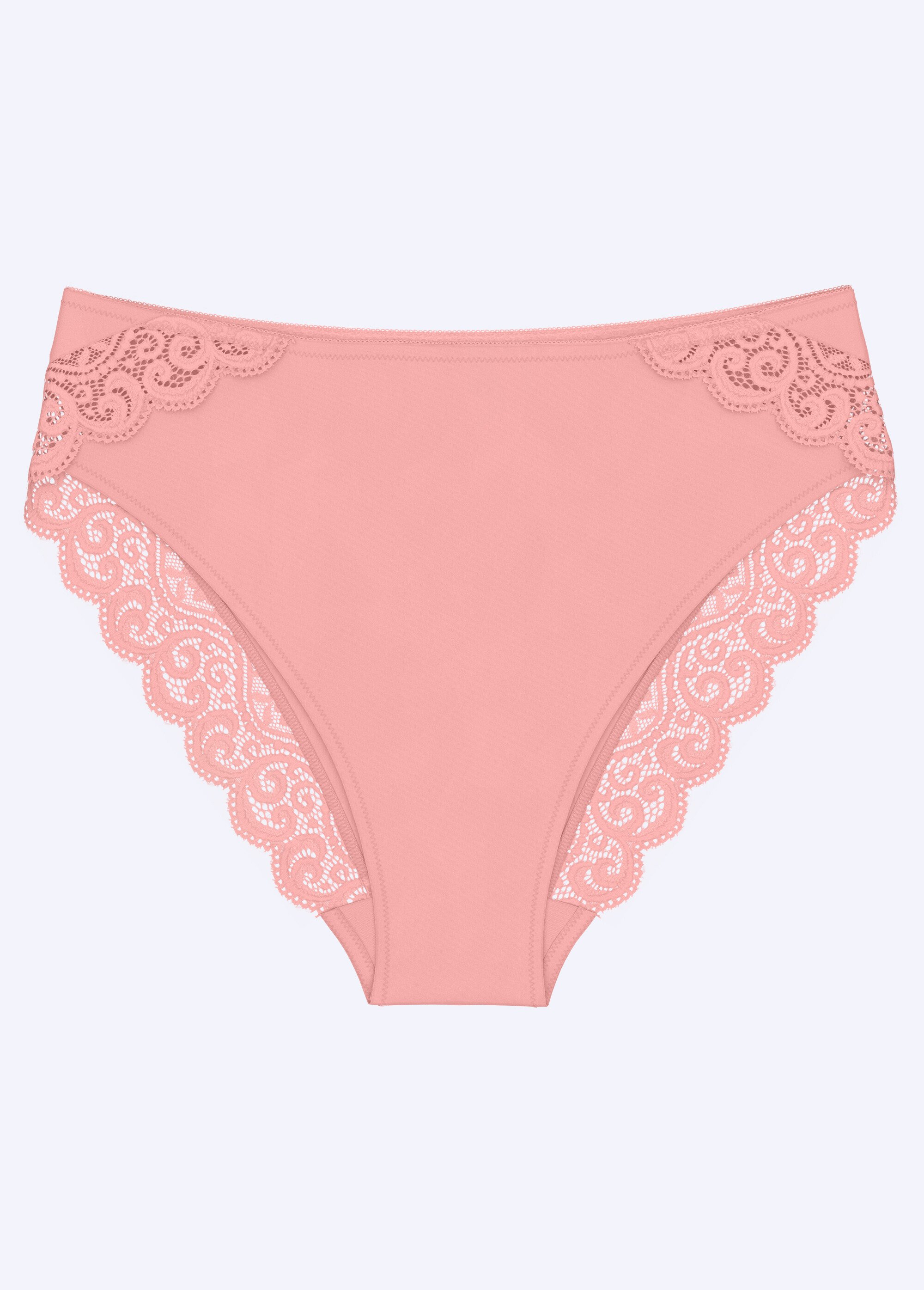 Culotte taï Amourette dentelle extensible Femme Rose DALOA AP1