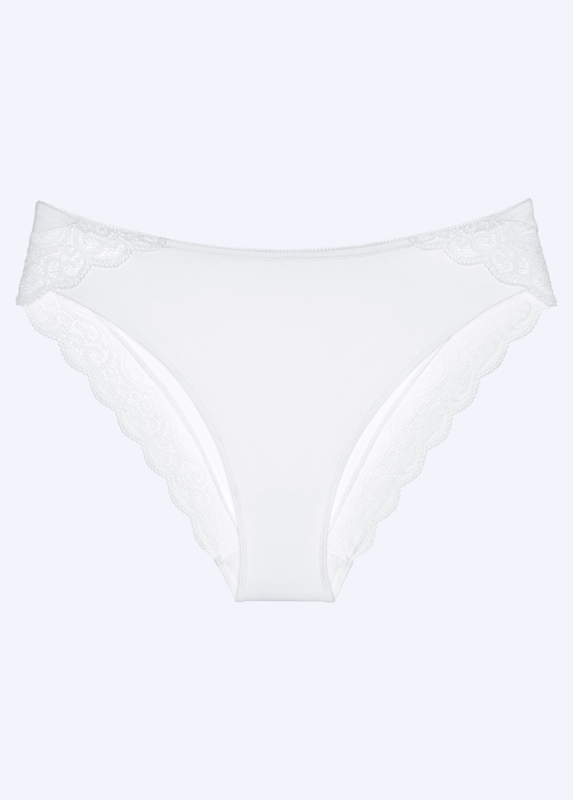 Culotte taï Amourette dentelle extensible Femme Blanc DALOA AP1