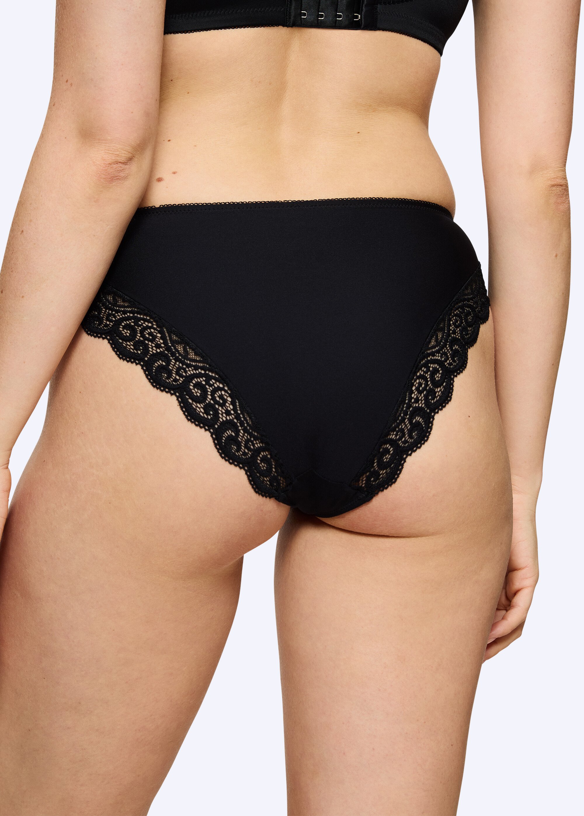 Culotte taï Amourette dentelle extensible Femme Noir DALOA DO1