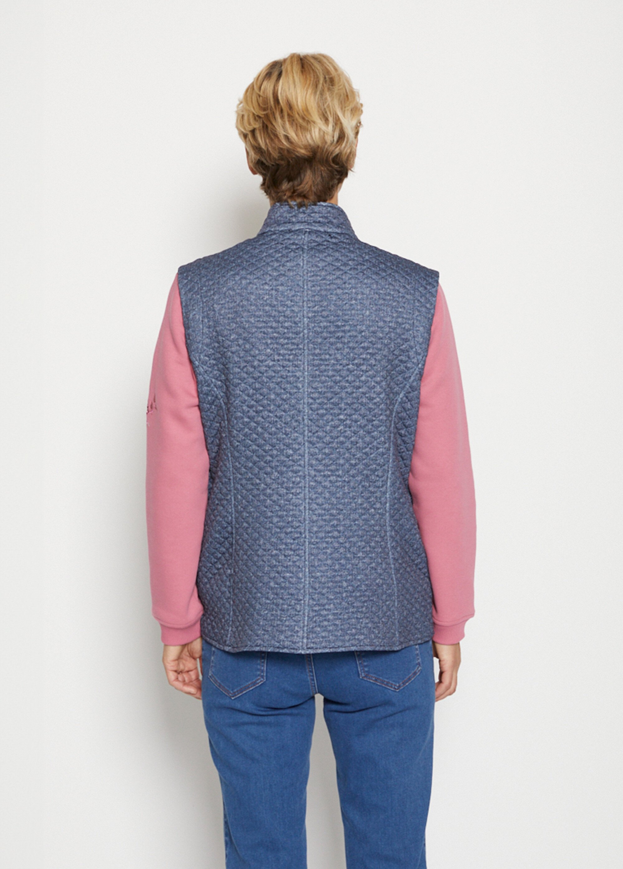 Veste sans manches aspect jean