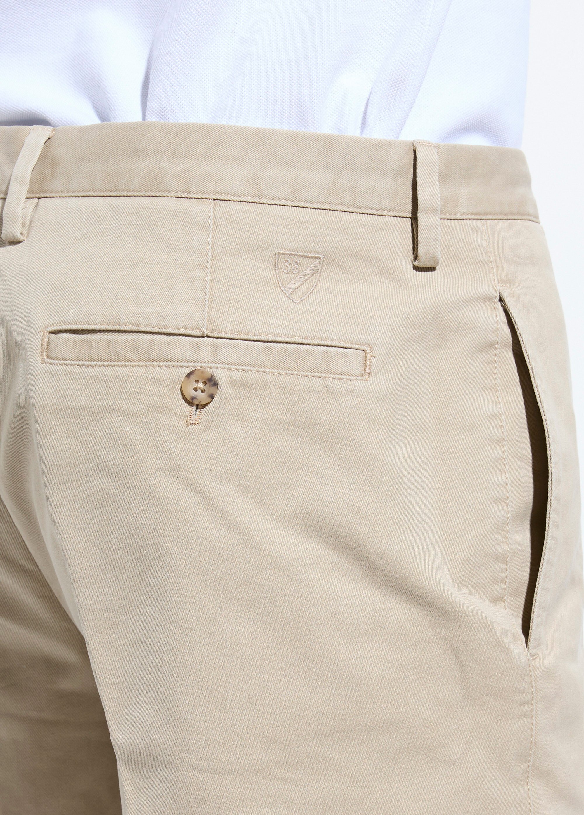 Bermuda chic en twill de coton