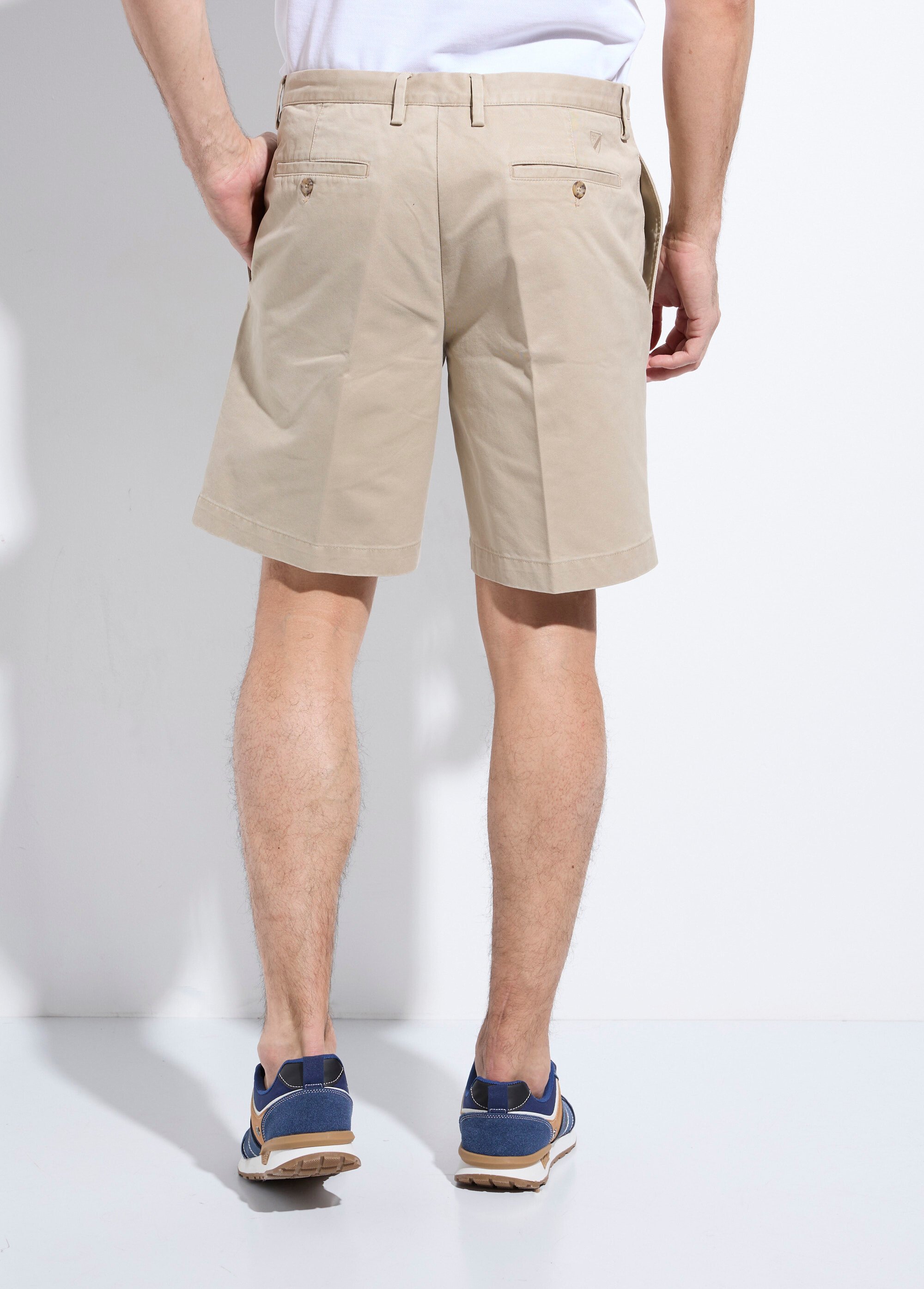 Bermuda chic en twill de coton