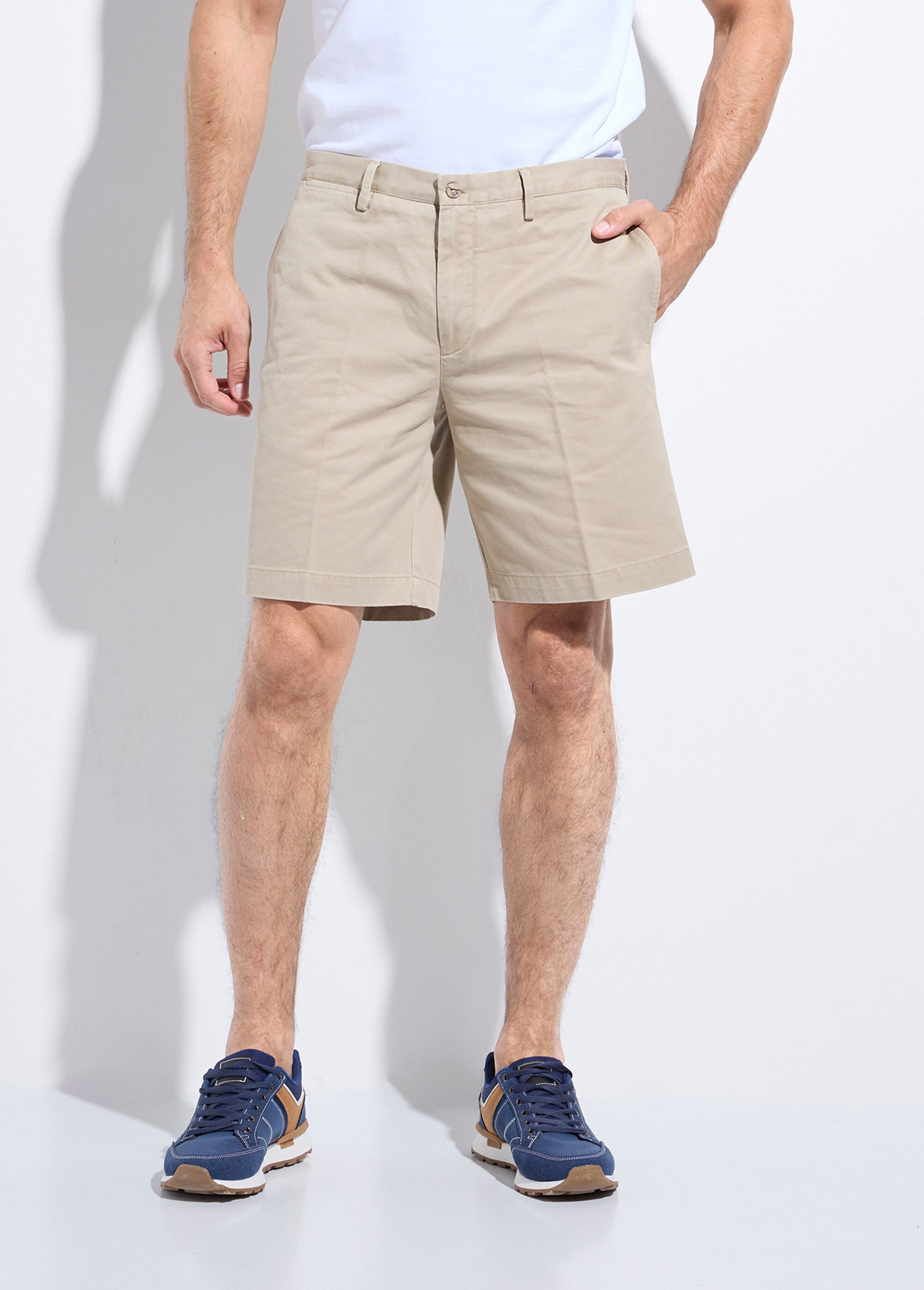 Bermuda chic en twill de coton